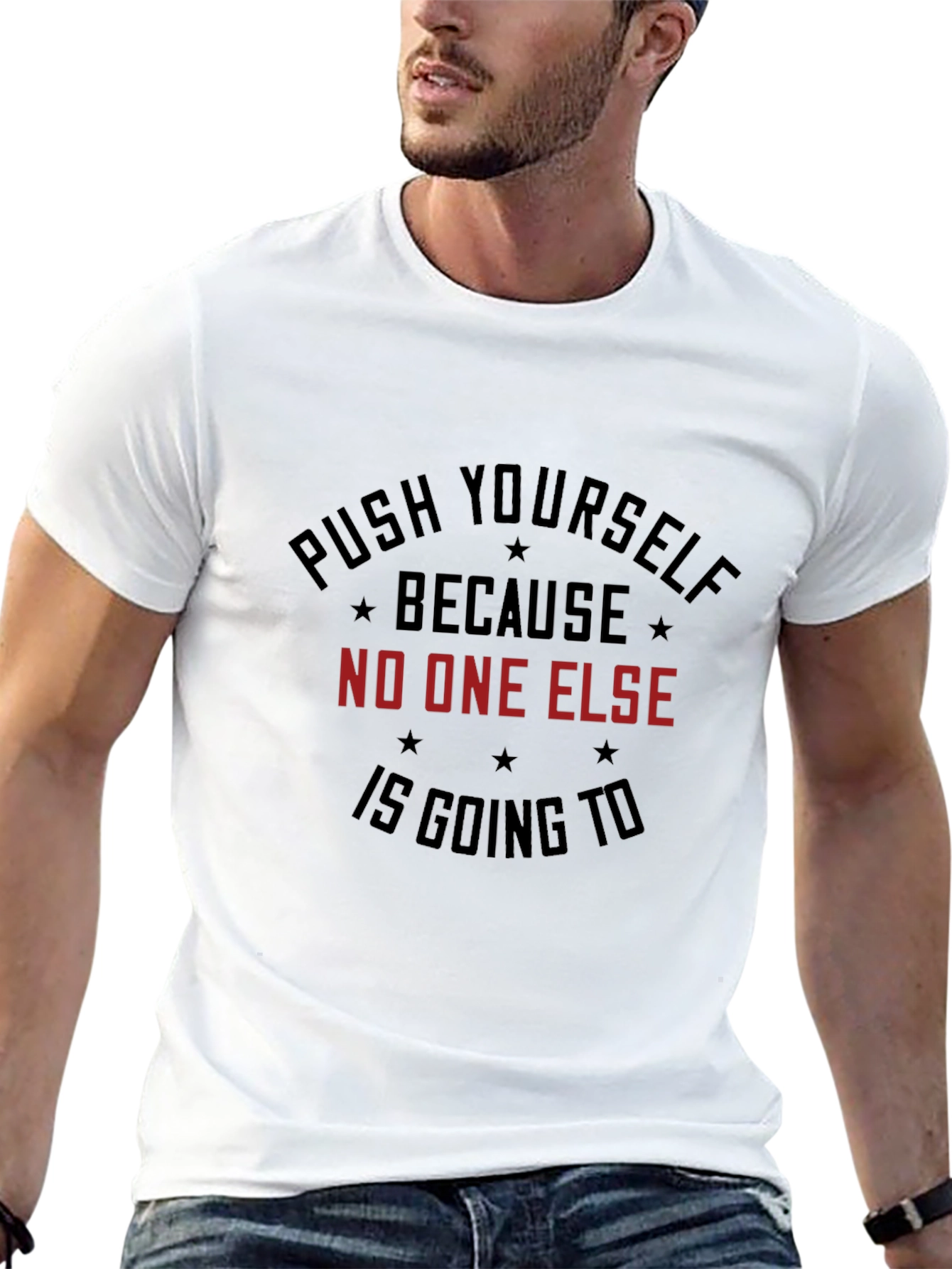 Motivational Graphic T-Shirt: Push Yourself
