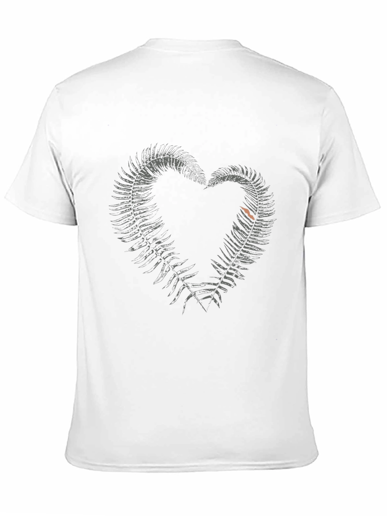 Fern Heart Graphic Tee - Stylish Black T-Shirt