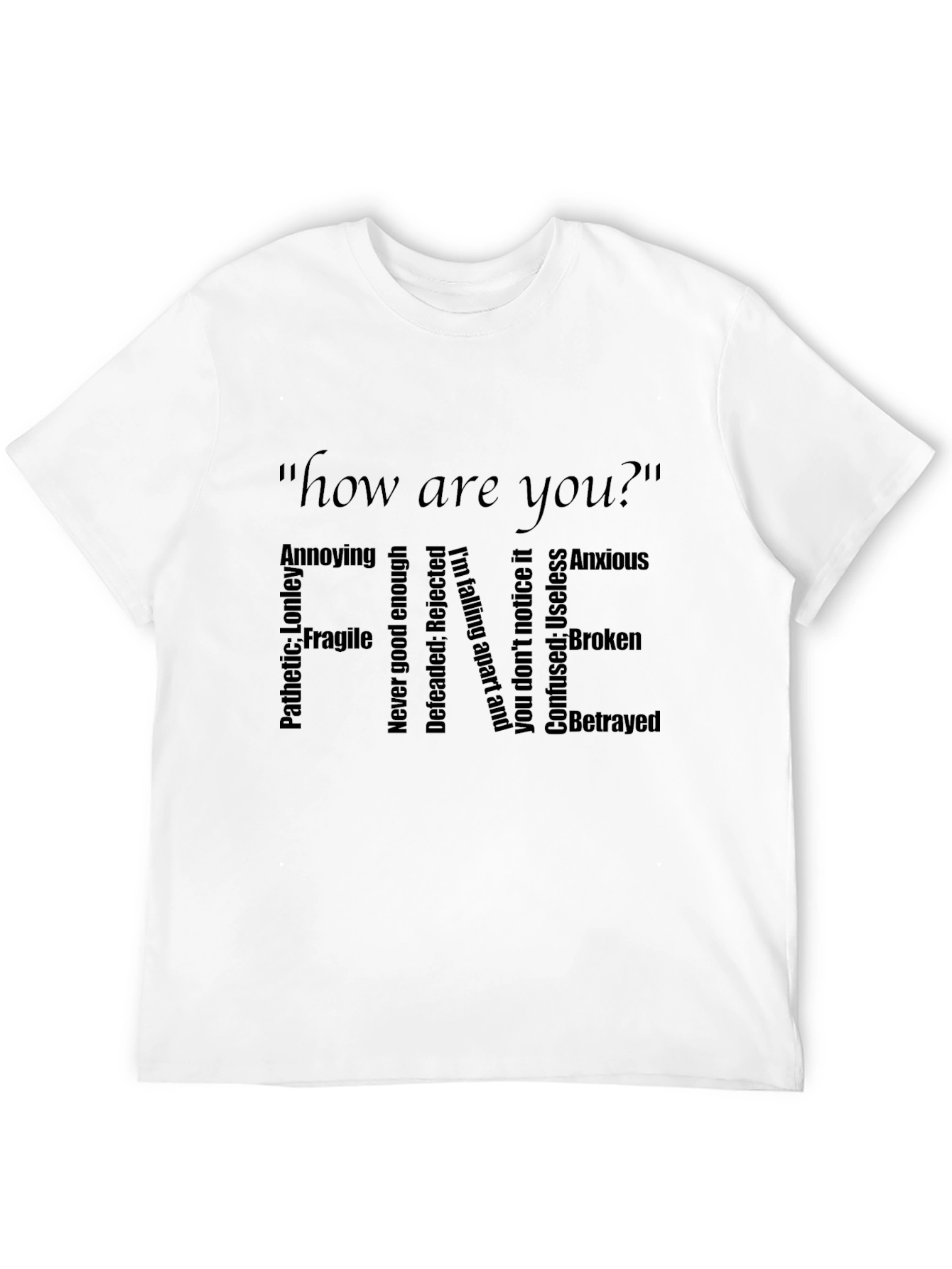 Emotional Fine Black Tee