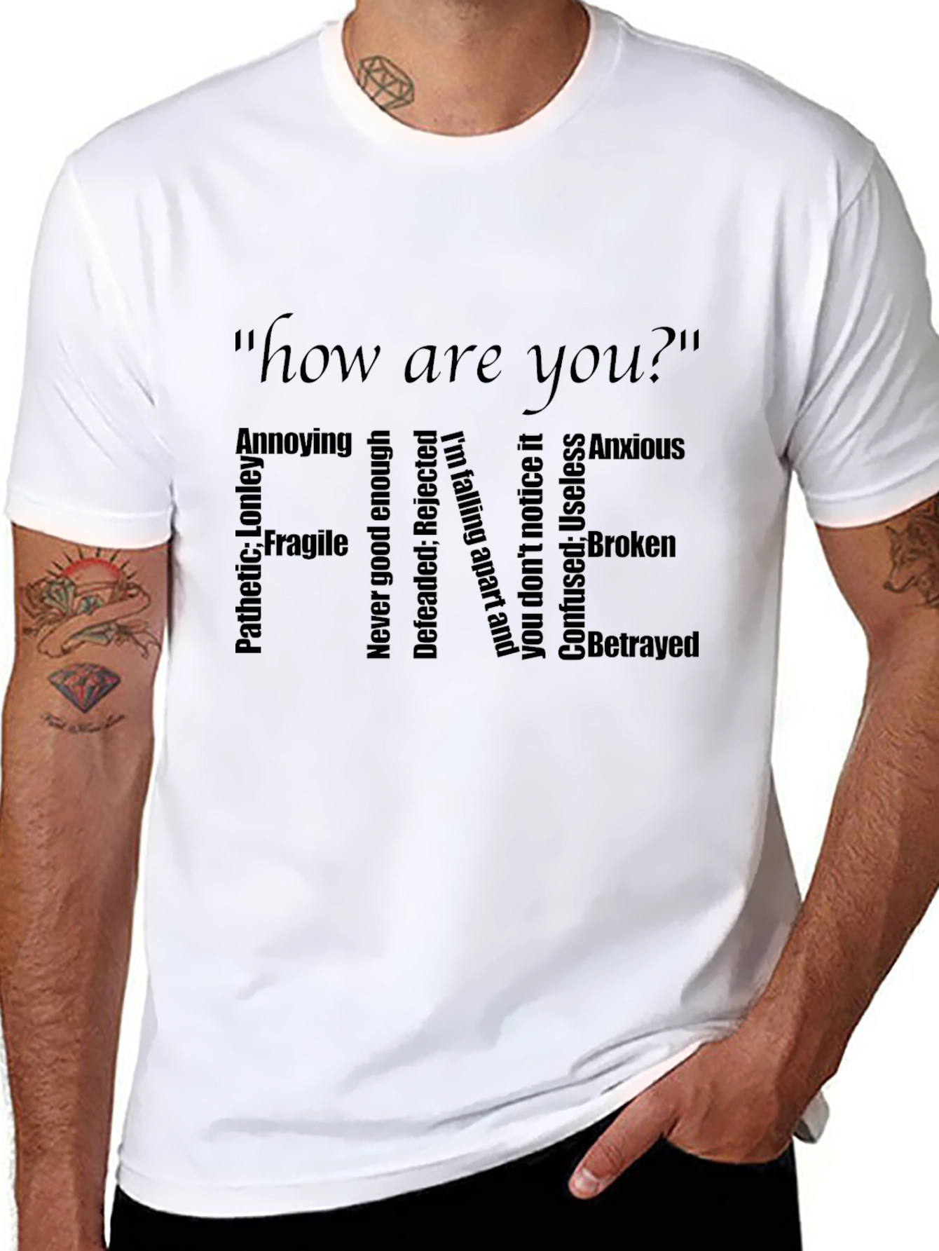 Emotional Fine Black Tee