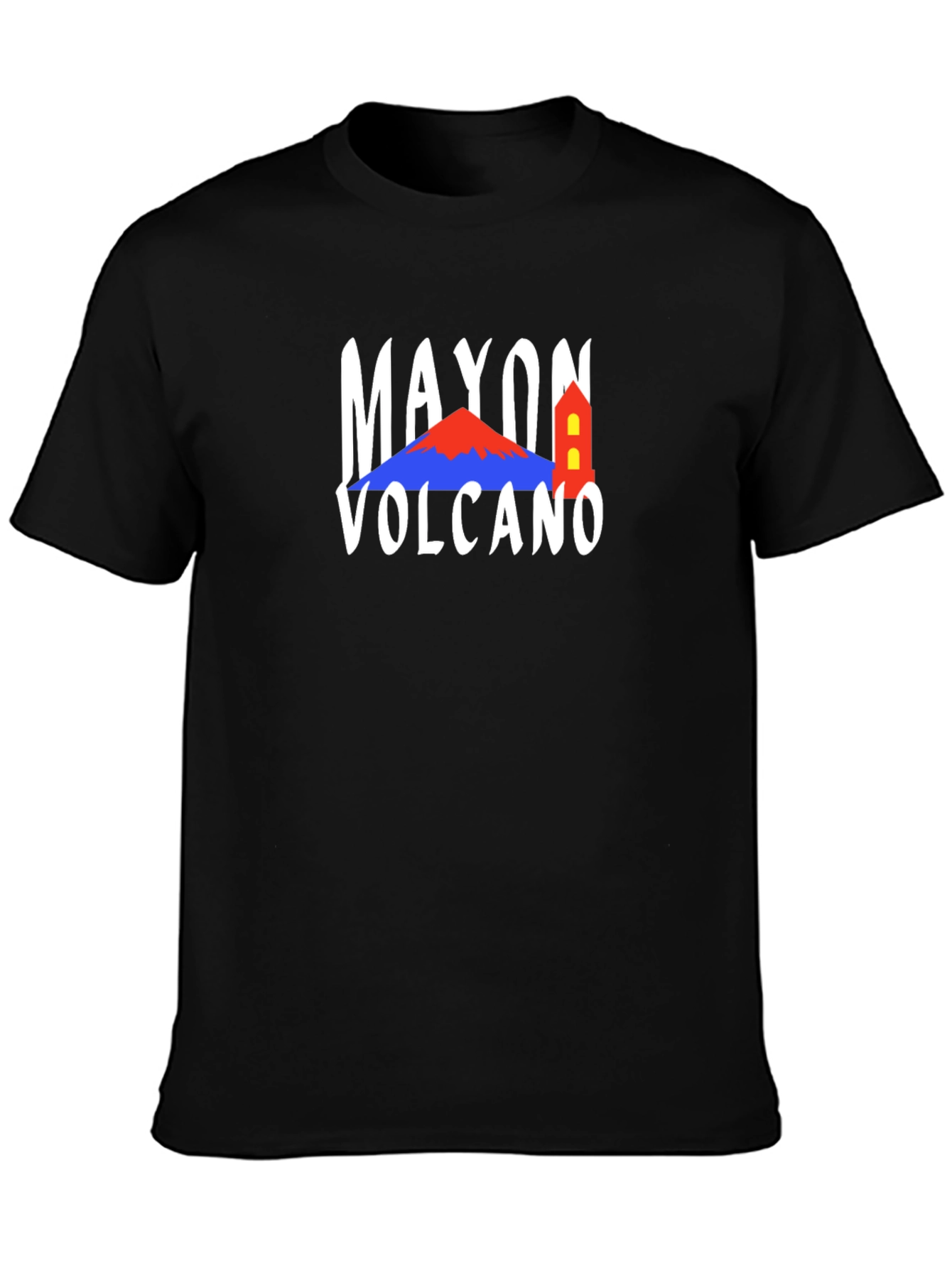 Mayon Volcano T-Shirt - Black Graphic Tee