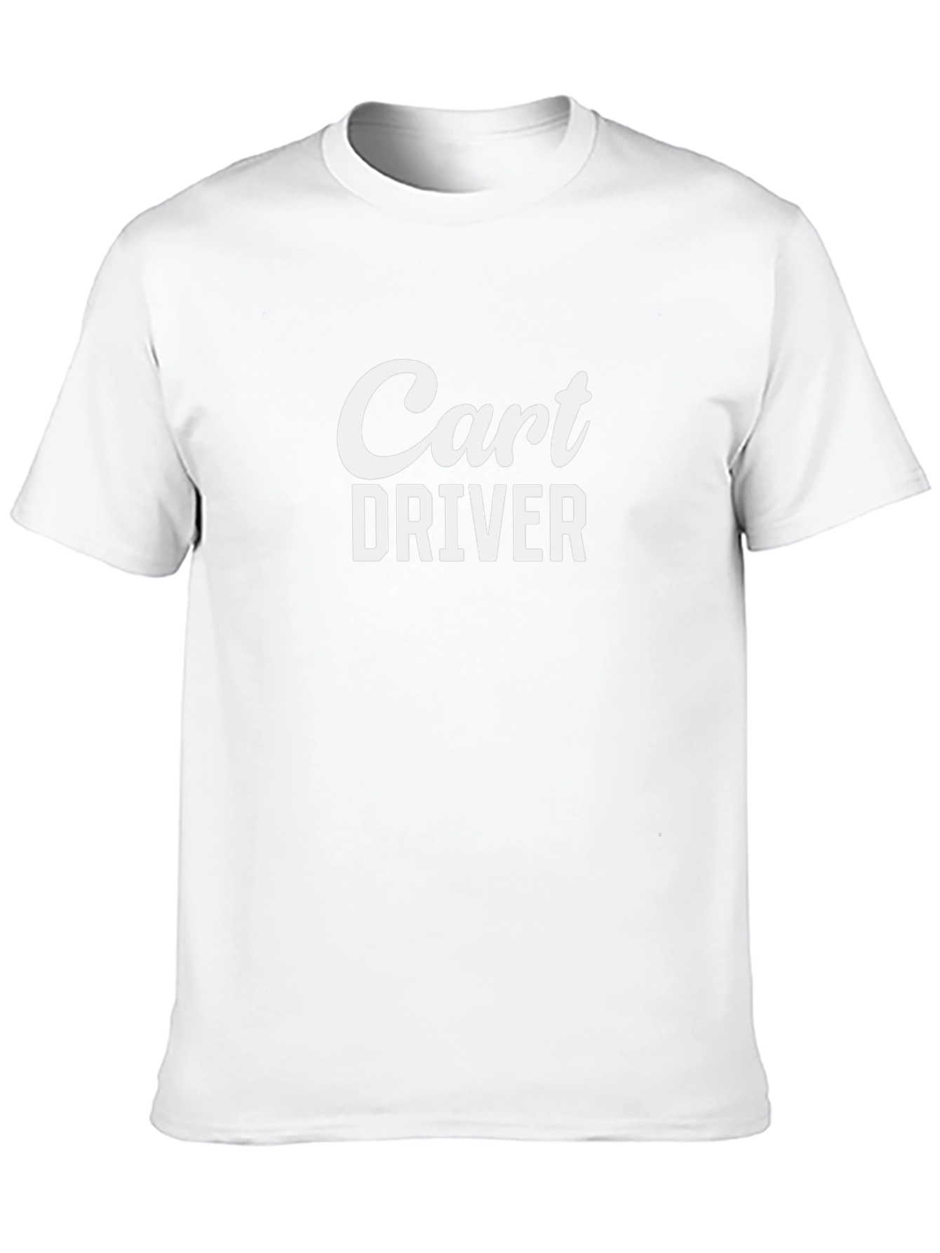 Cart Driver Tee - Black Cotton Graphic T-Shirt