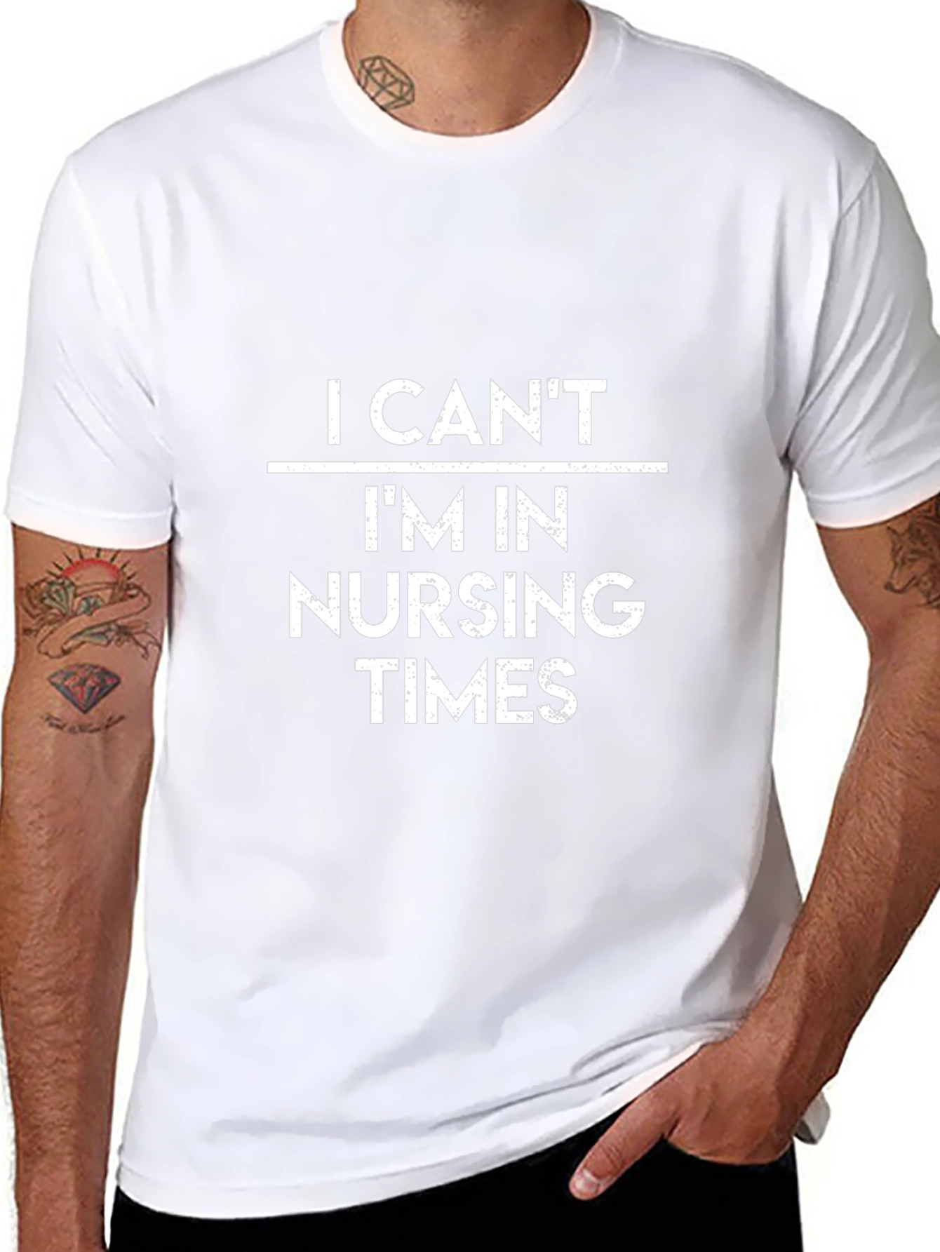 I Cant Im in Nursing Times T-Shirt