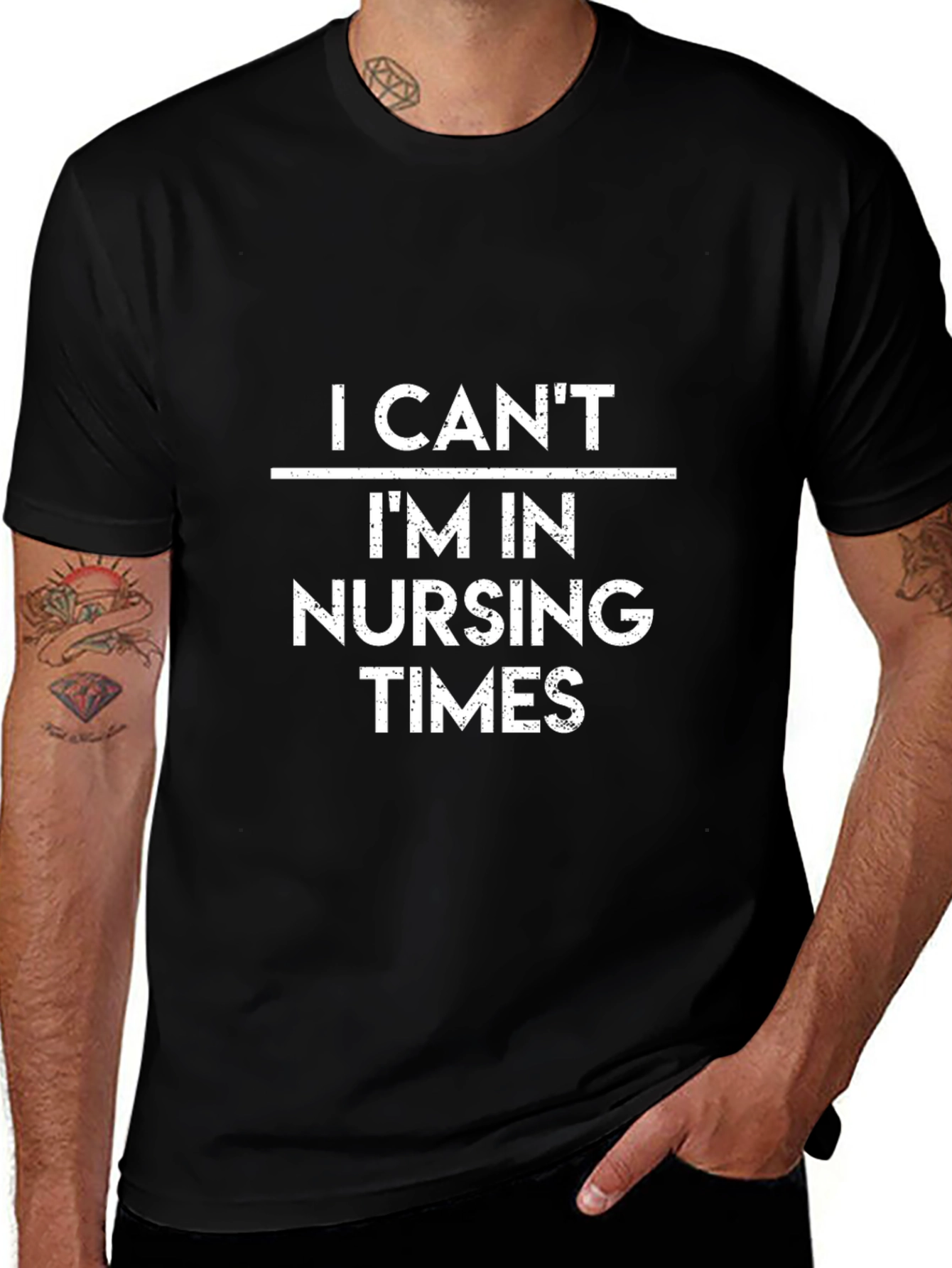 I Cant Im in Nursing Times T-Shirt