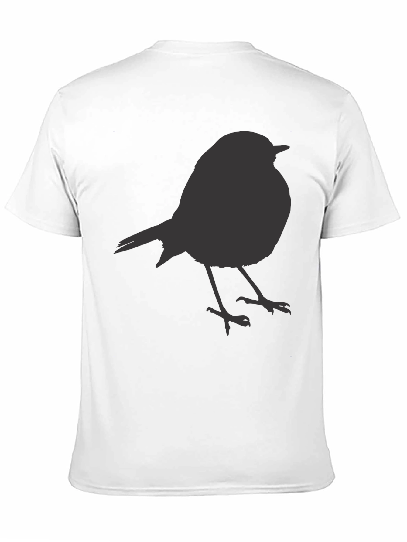 Bird Silhouette Black T-Shirt - Stylish Casual Tee