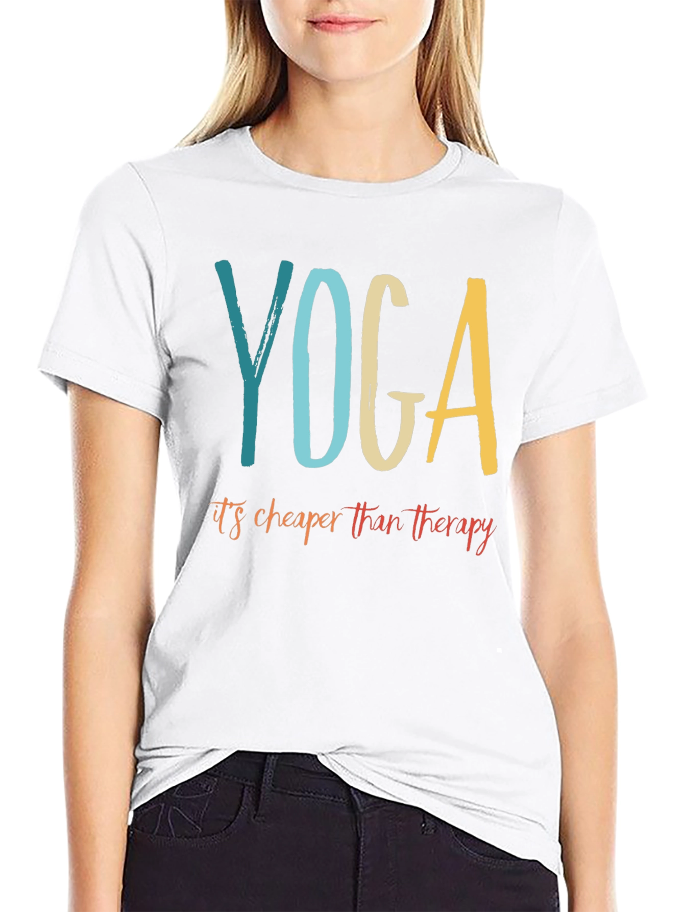 Yoga Cheaper Than Therapy Graphic Tee