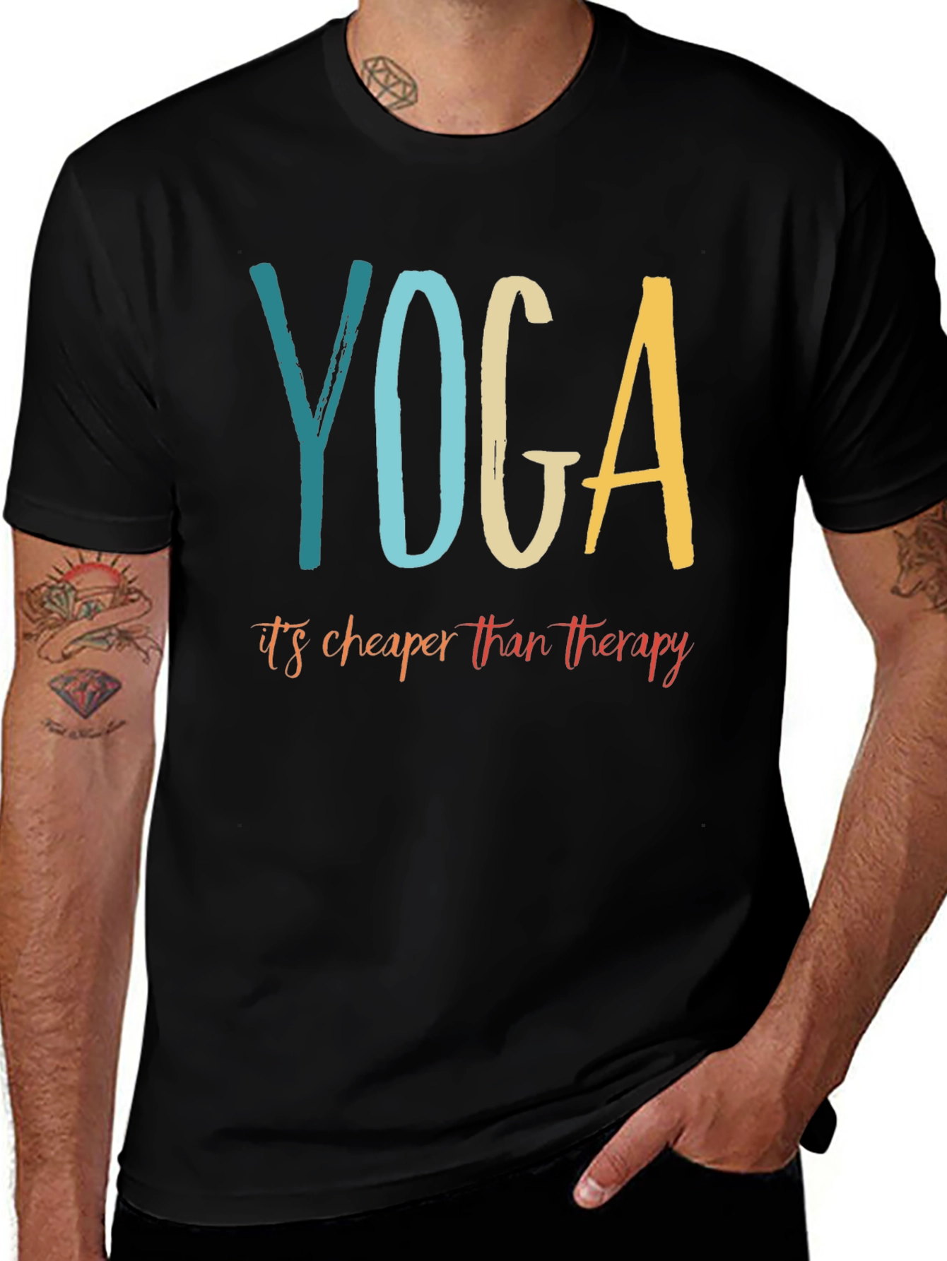 Yoga Cheaper Than Therapy Graphic Tee
