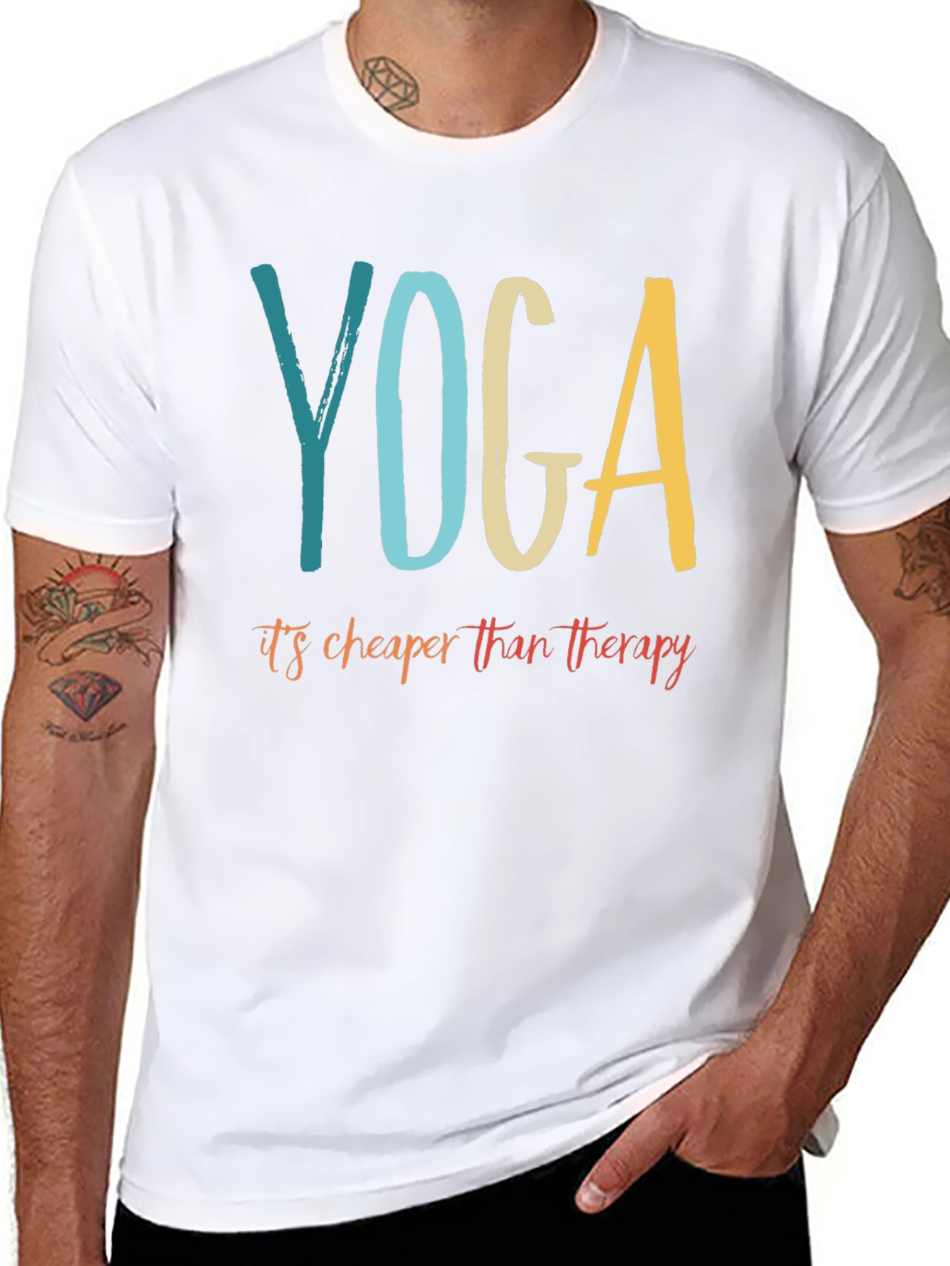 Yoga Cheaper Than Therapy Graphic Tee