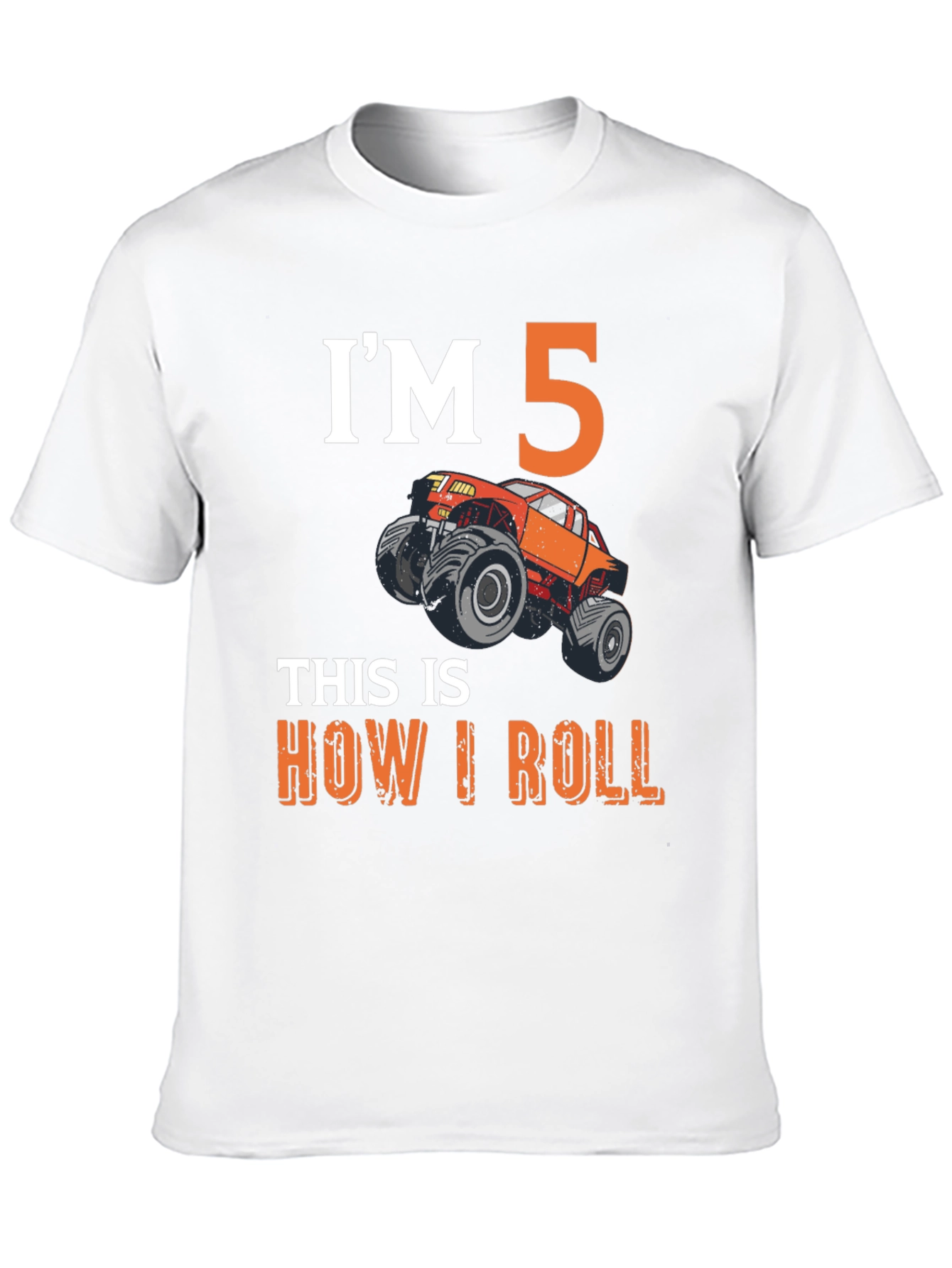 Im 5 Monster Truck Kids Birthday T-Shirt