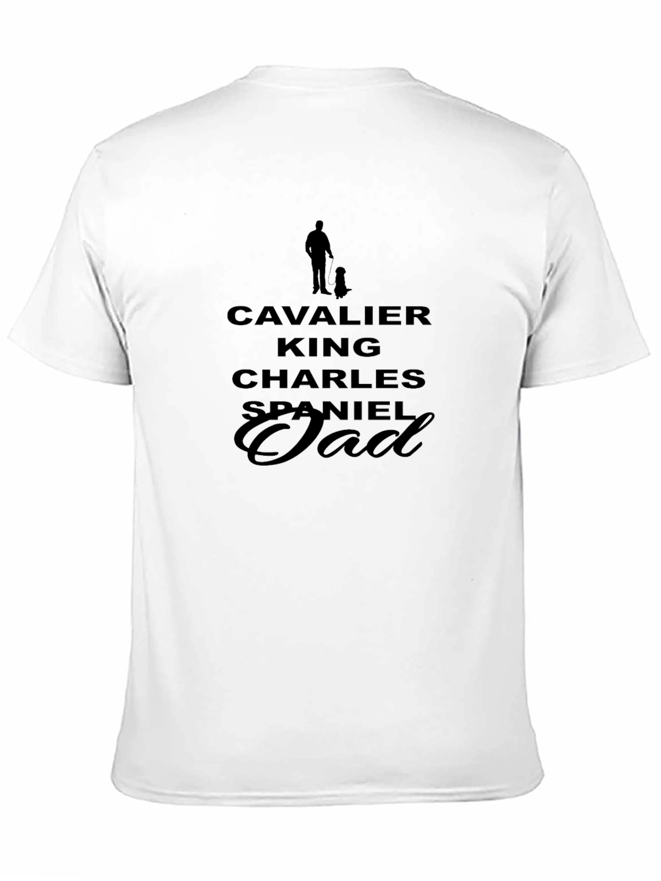 Cavalier King Charles Spaniel Dad Black T-Shirt