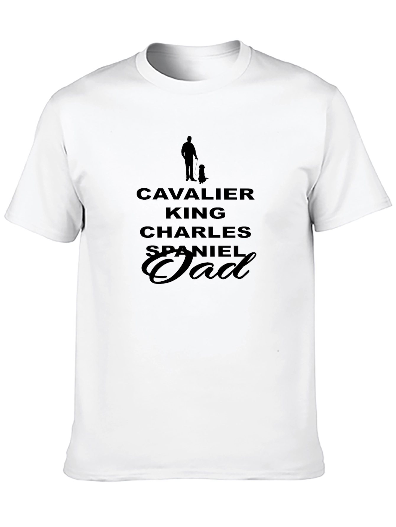 Cavalier King Charles Spaniel Dad Black T-Shirt
