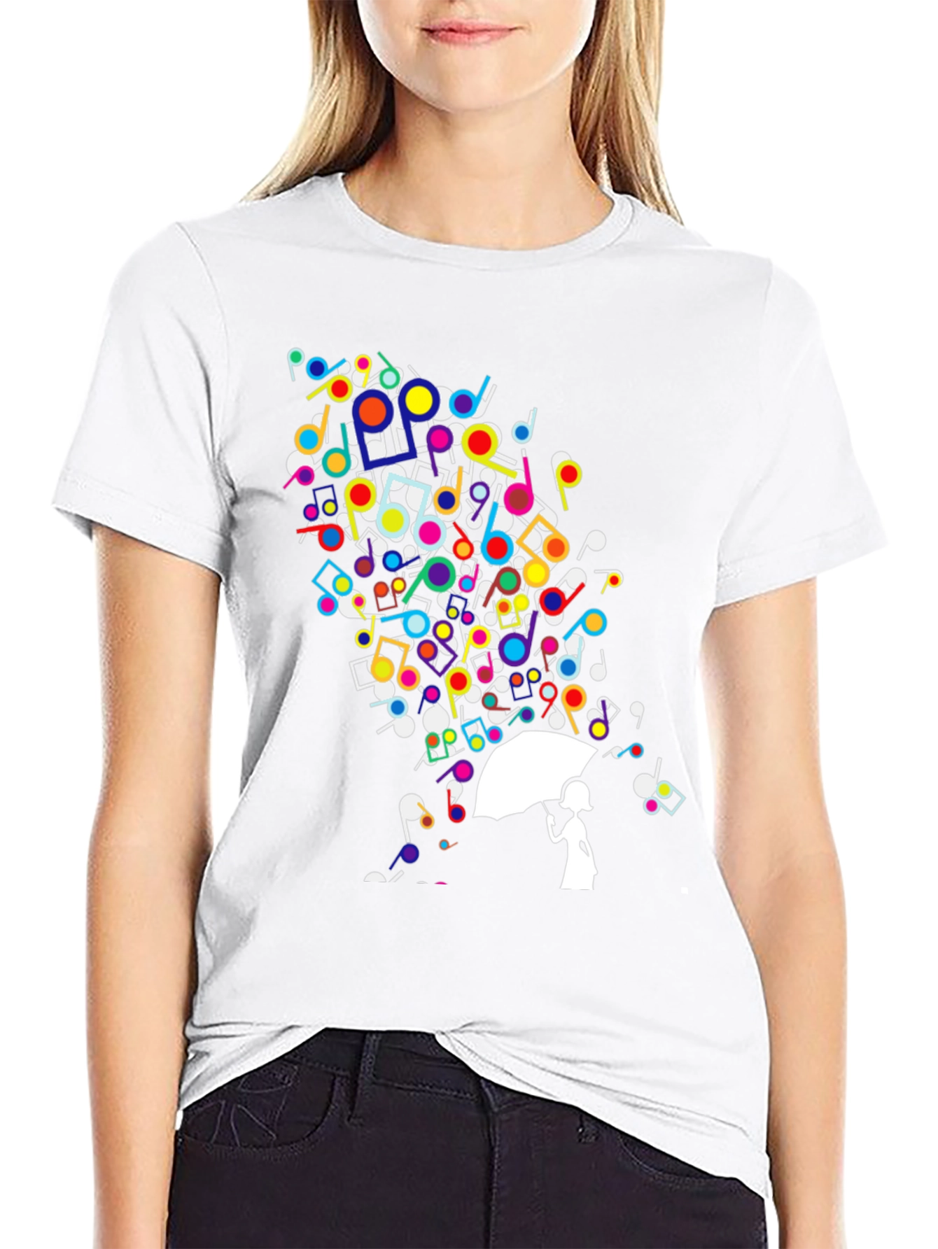 Music Notes Umbrella T-Shirt