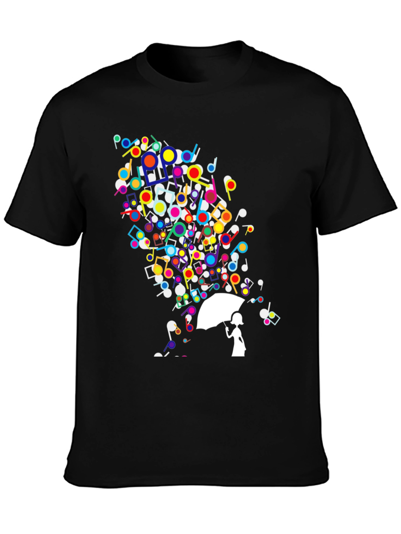 Music Notes Umbrella T-Shirt