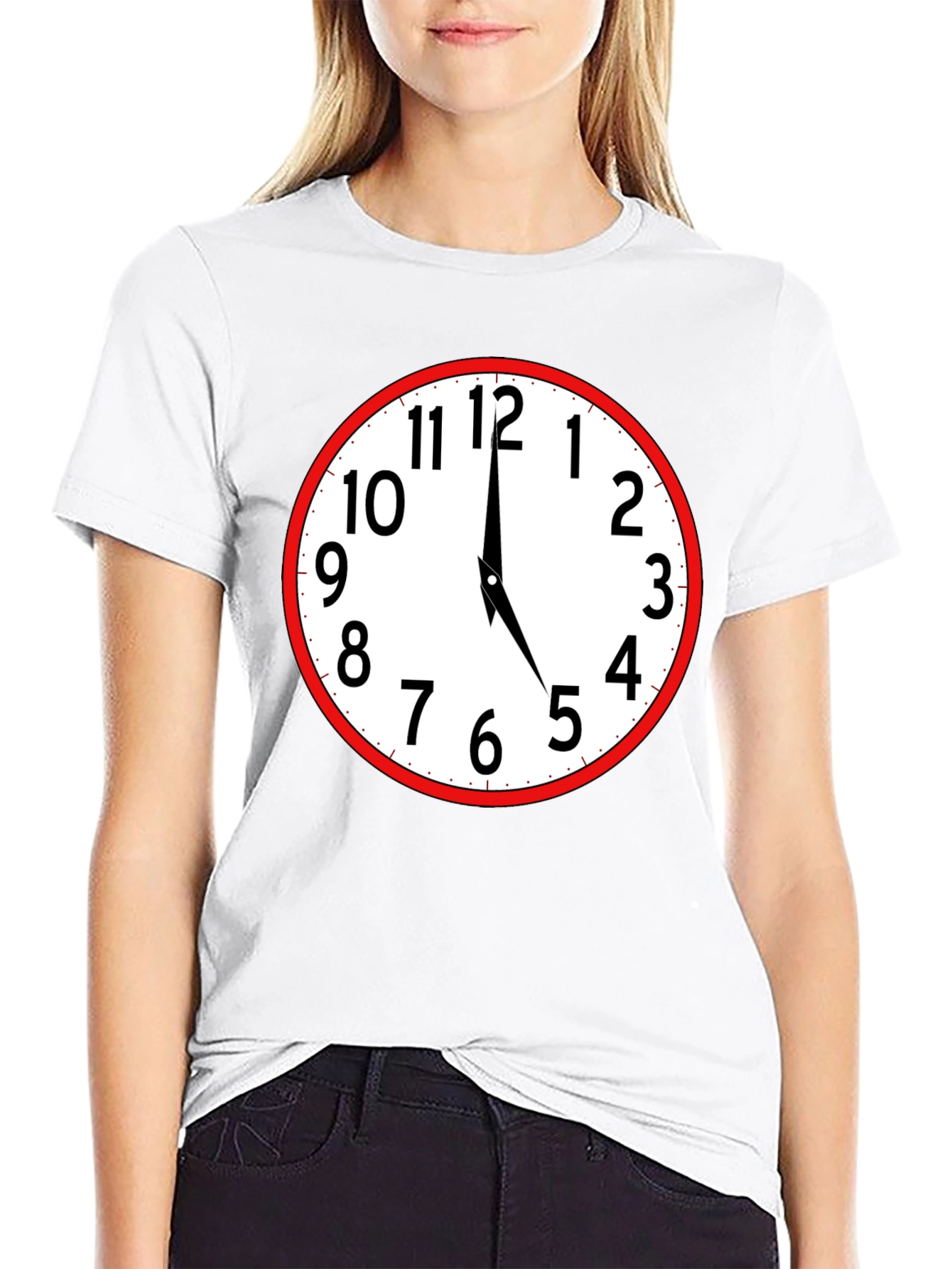 Clock Face Graphic T-Shirt