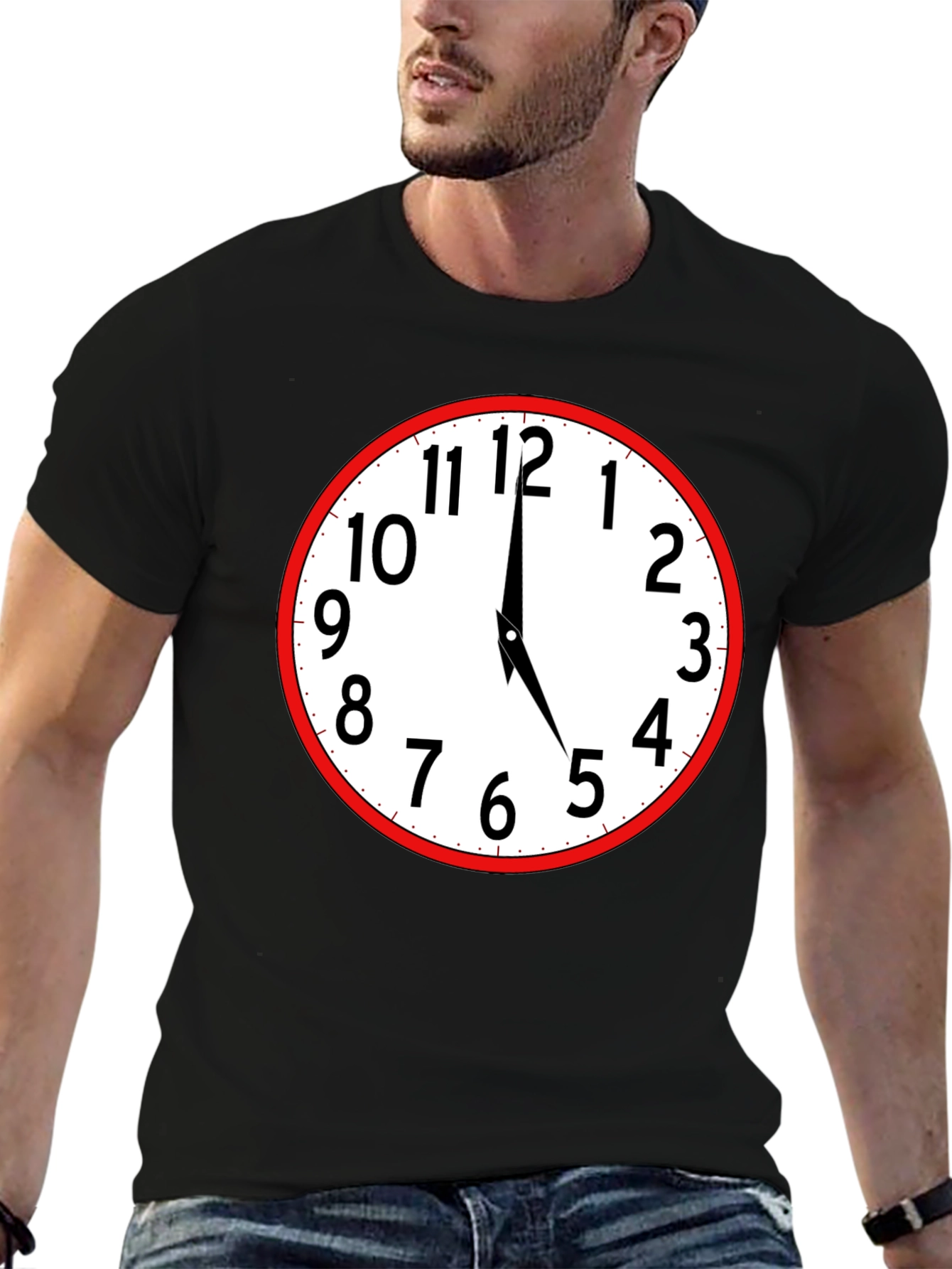 Clock Face Graphic T-Shirt