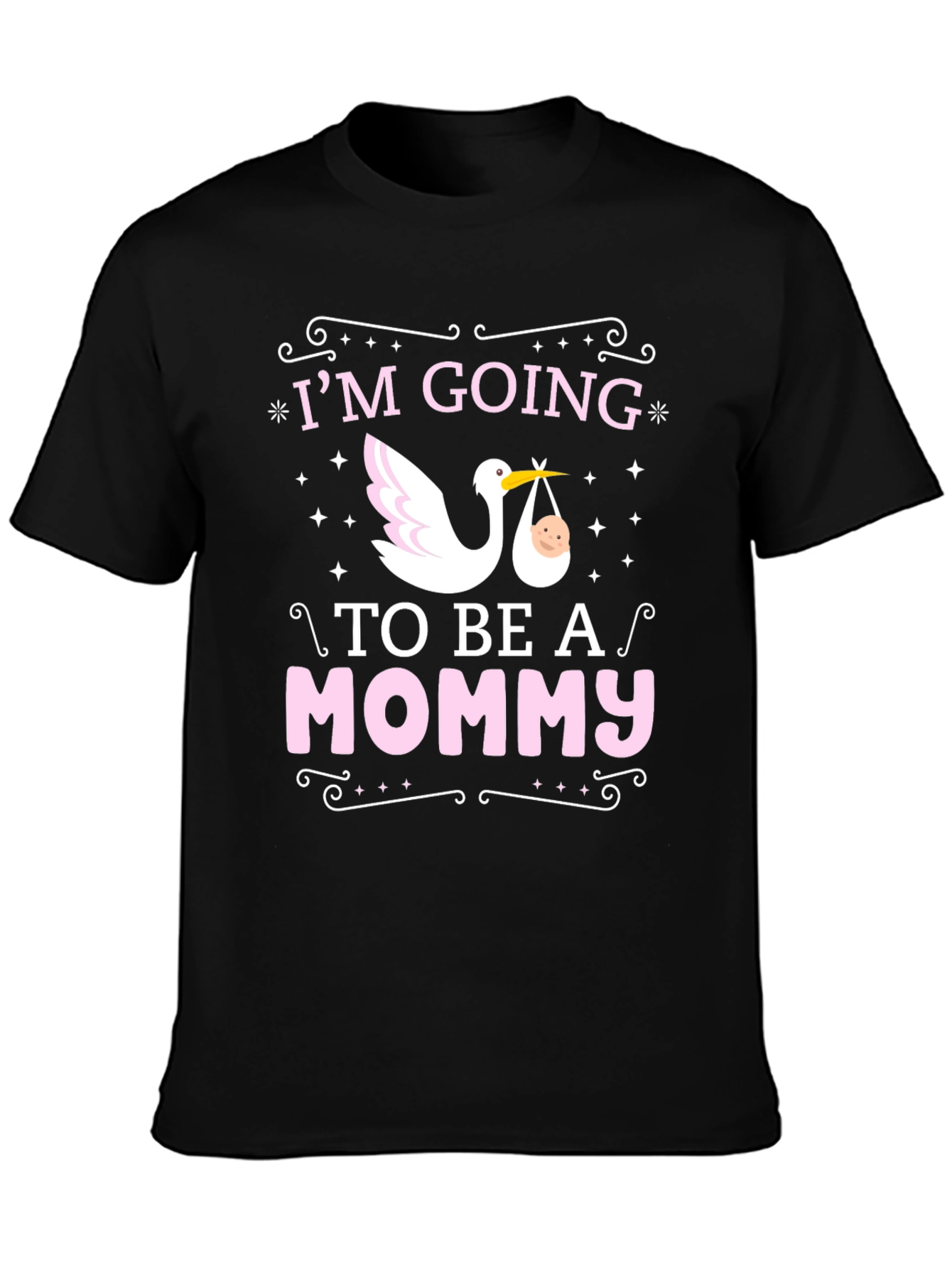 Mommy to Be Stork Graphic Tee