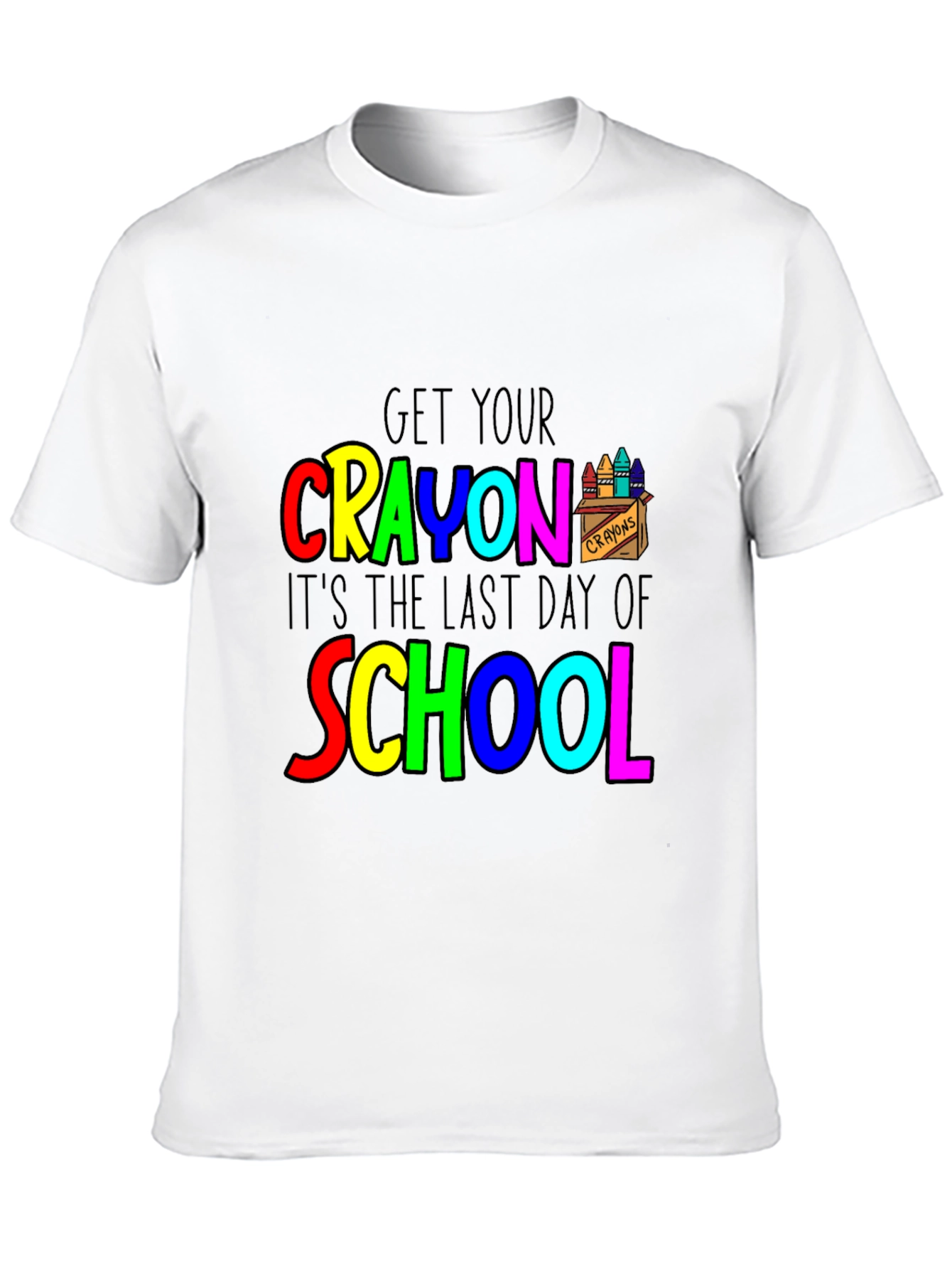 Last Day of School Crayon T-Shirt