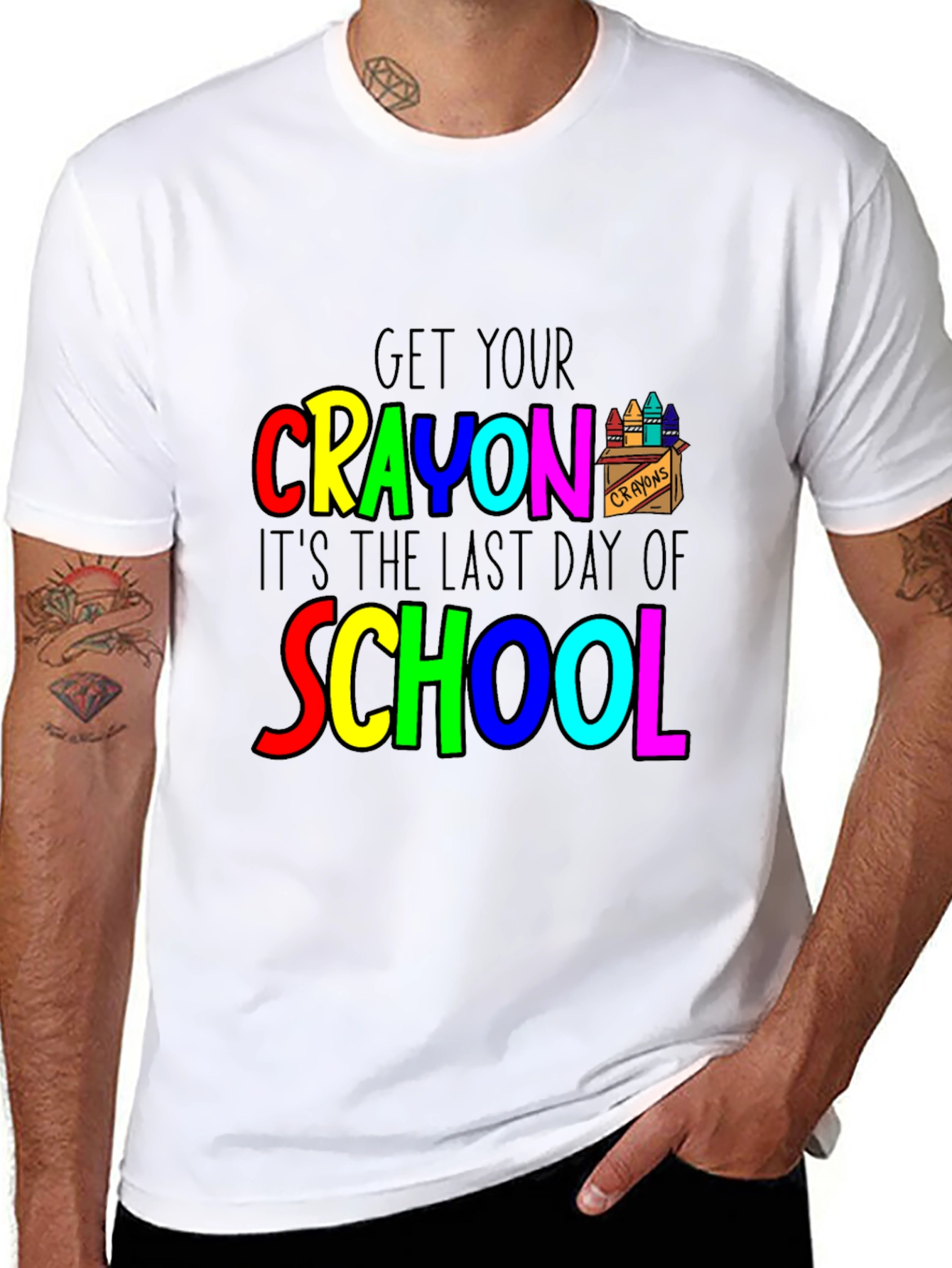 Last Day of School Crayon T-Shirt