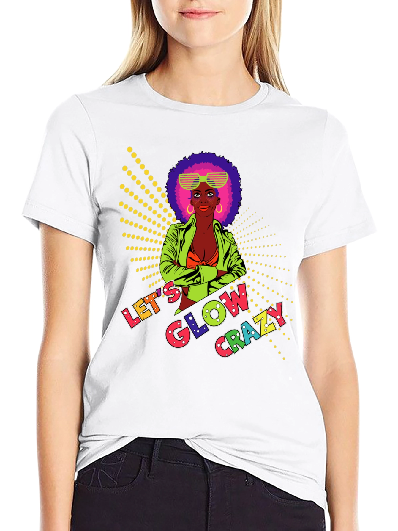 Lets Glow Crazy Graphic Tee