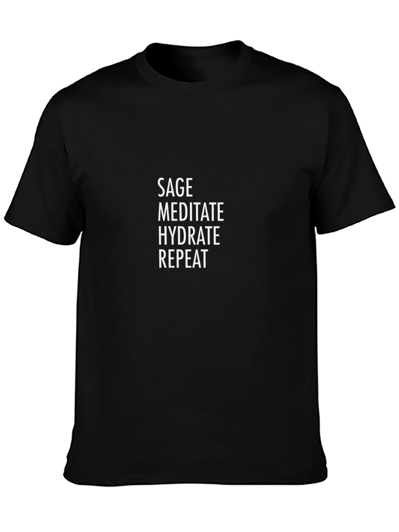 Sage Meditate Hydrate Repeat Graphic Tee