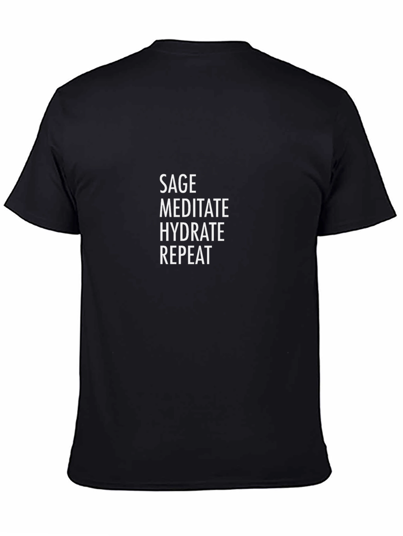 Sage Meditate Hydrate Repeat Graphic Tee