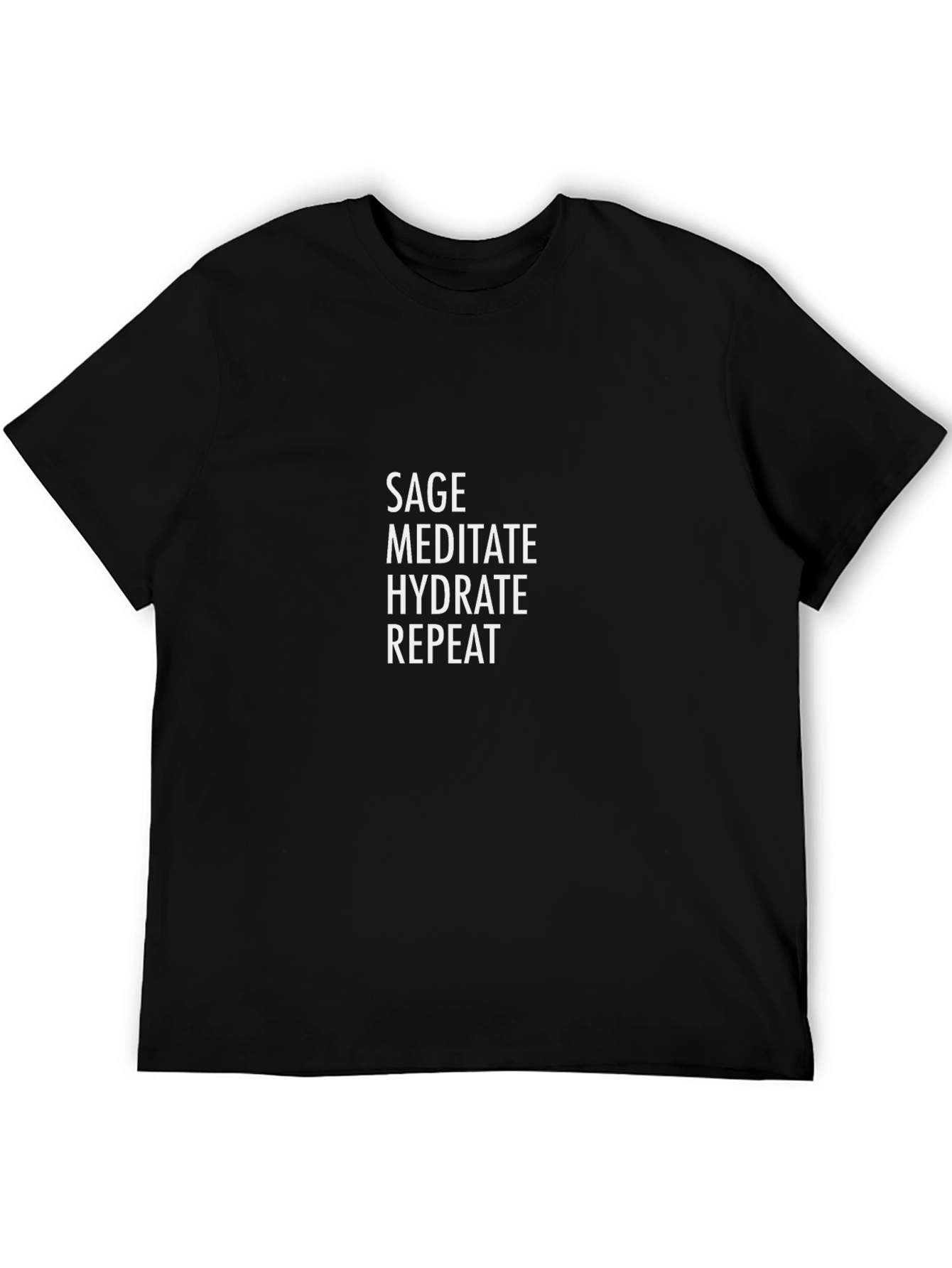Sage Meditate Hydrate Repeat Graphic Tee