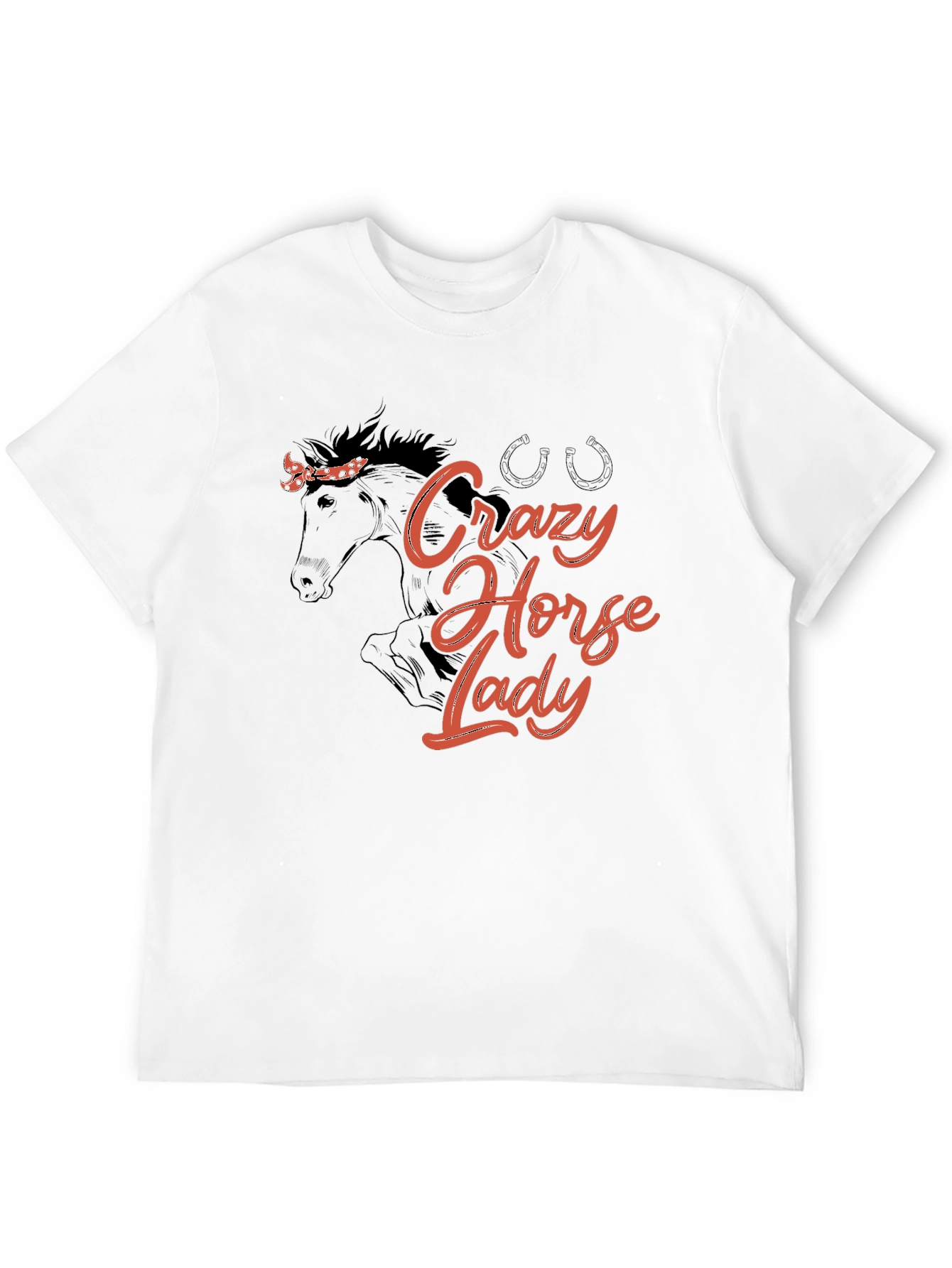 Crazy Horse Lady Graphic Tee - Black