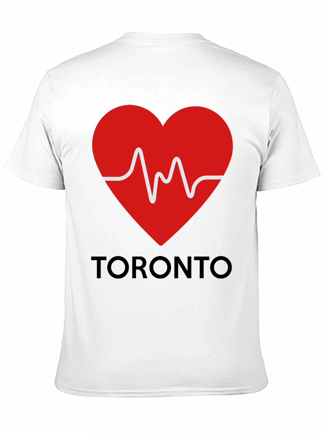 Toronto Love Heartbeat Black Graphic Tee