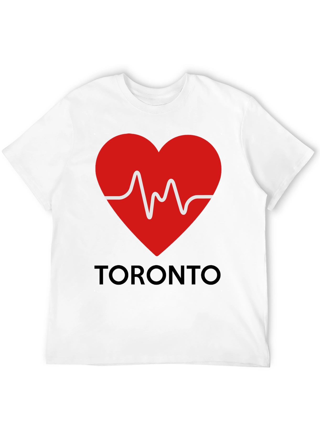Toronto Love Heartbeat Black Graphic Tee