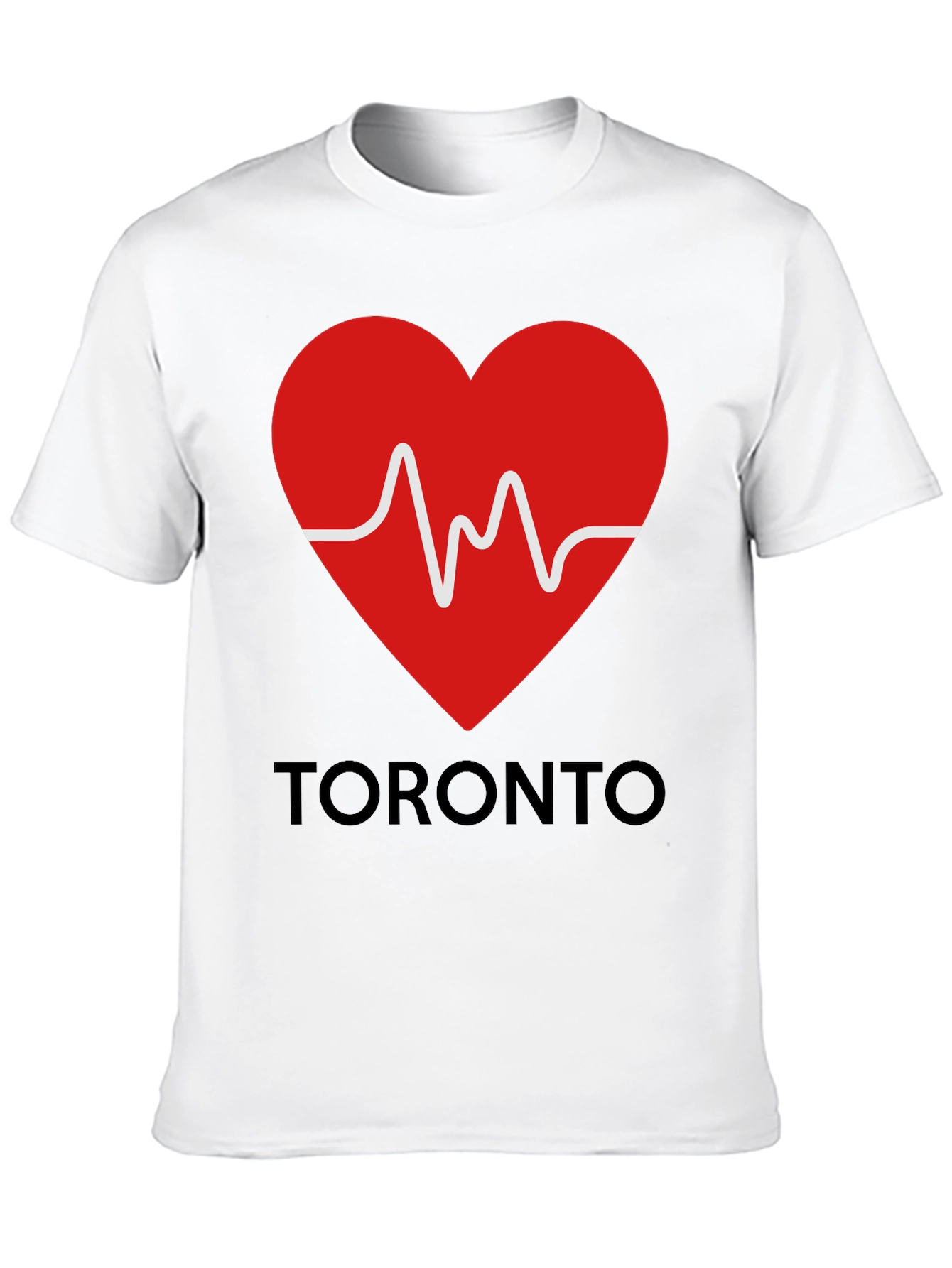 Toronto Love Heartbeat Black Graphic Tee