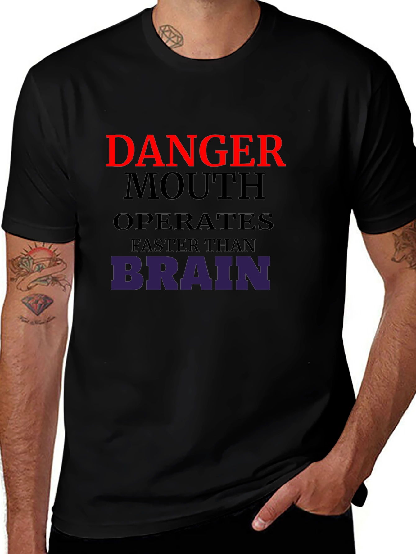 Danger Mouth Funny Graphic Tee