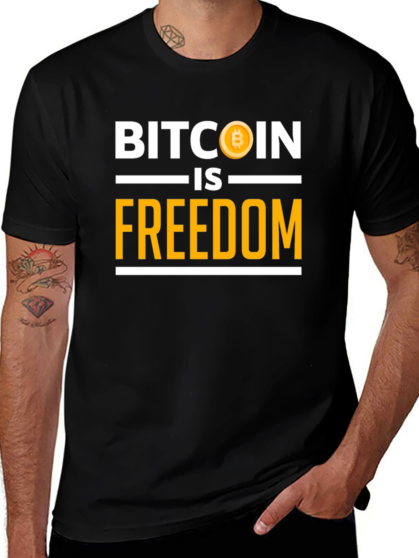 Bitcoin is Freedom Graphic T-Shirt - Crypto Tee