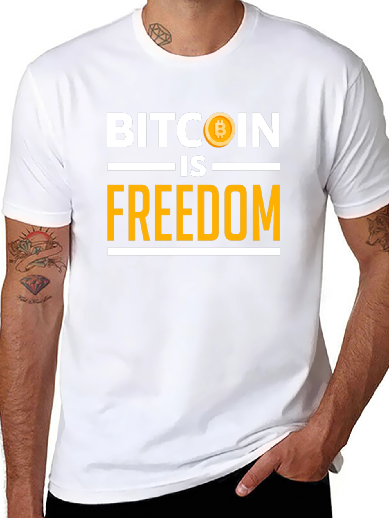 Bitcoin is Freedom Graphic T-Shirt - Crypto Tee