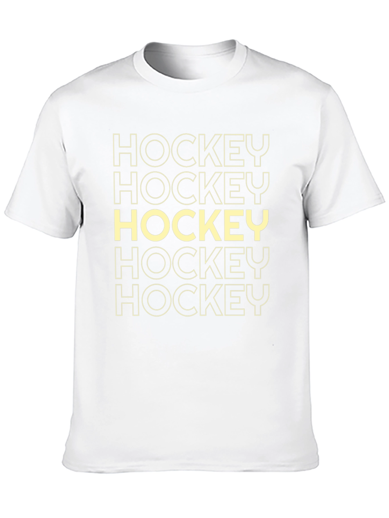 Hockey Graphic Tee - Sporty Black Cotton T-Shirt