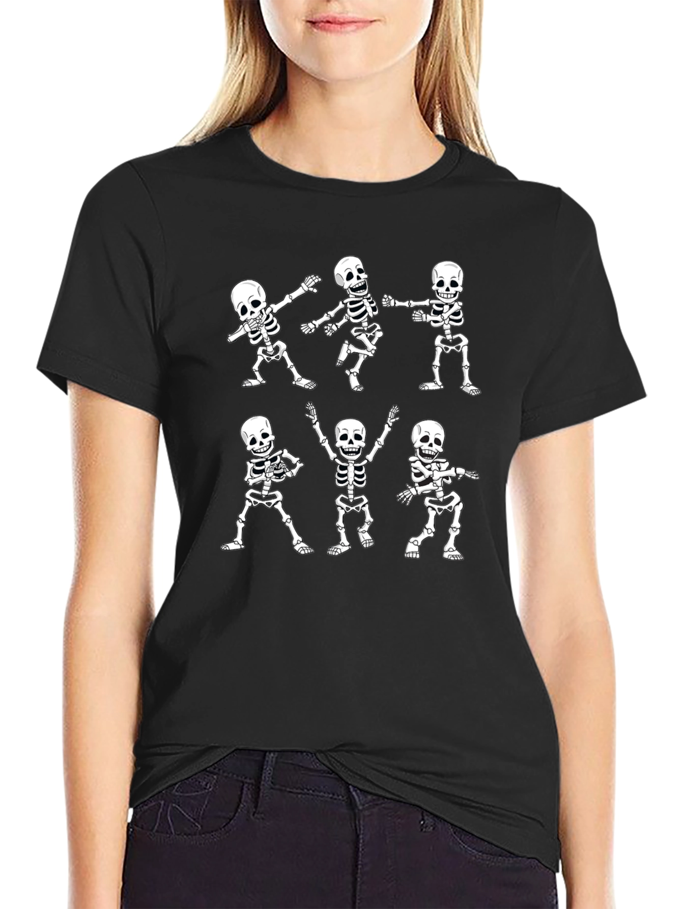 Dancing Skeletons Black T-Shirt