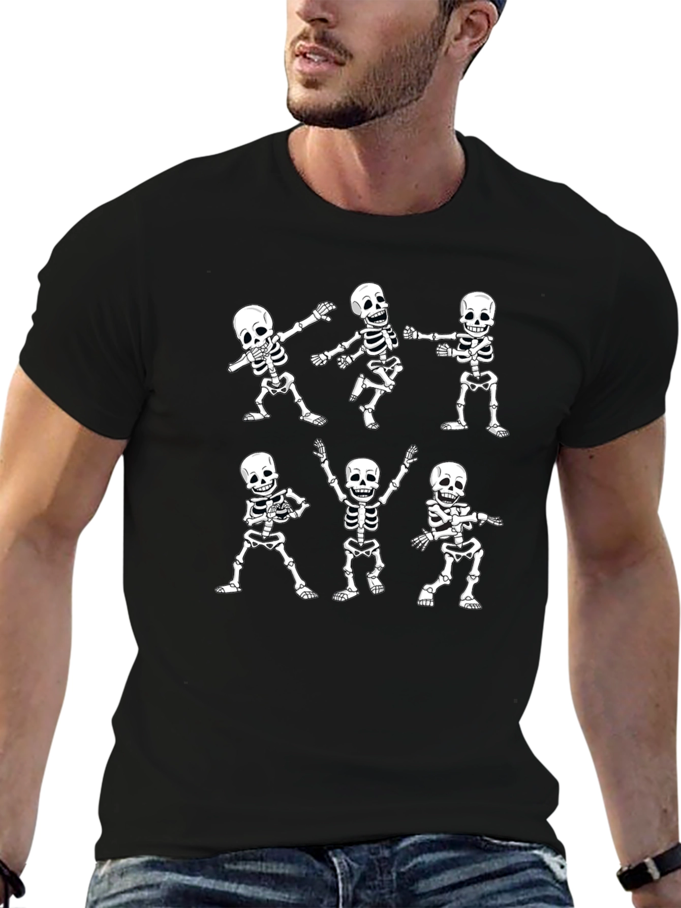Dancing Skeletons Black T-Shirt