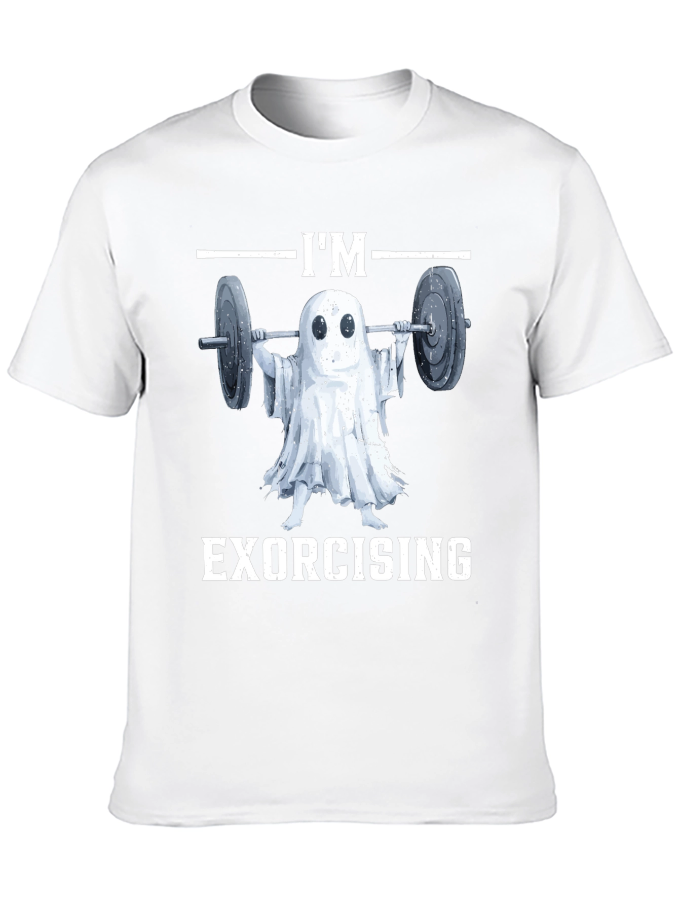 Funny Ghost Exorcising Workout T-Shirt