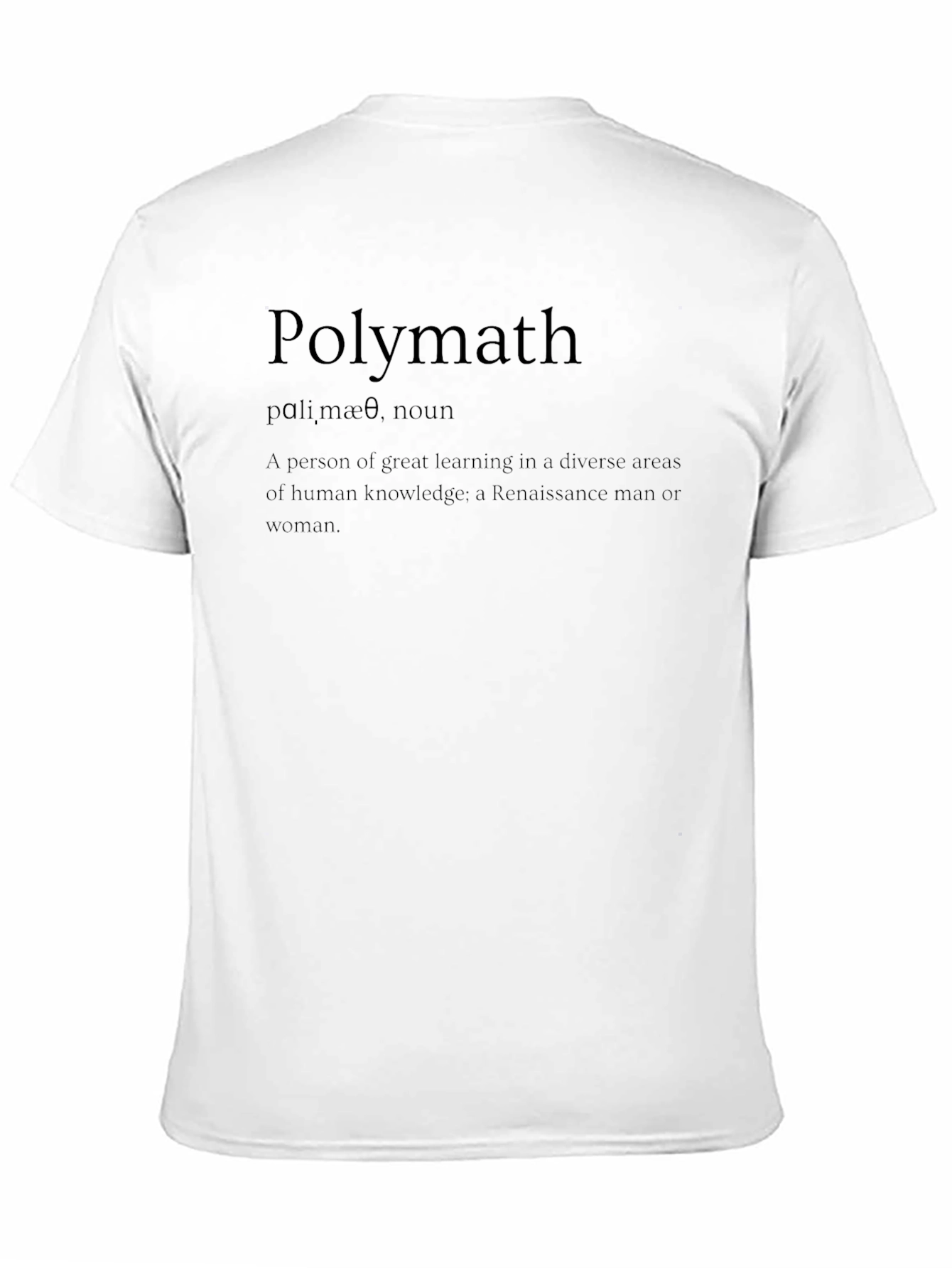 Polymath Definition Graphic T-Shirt