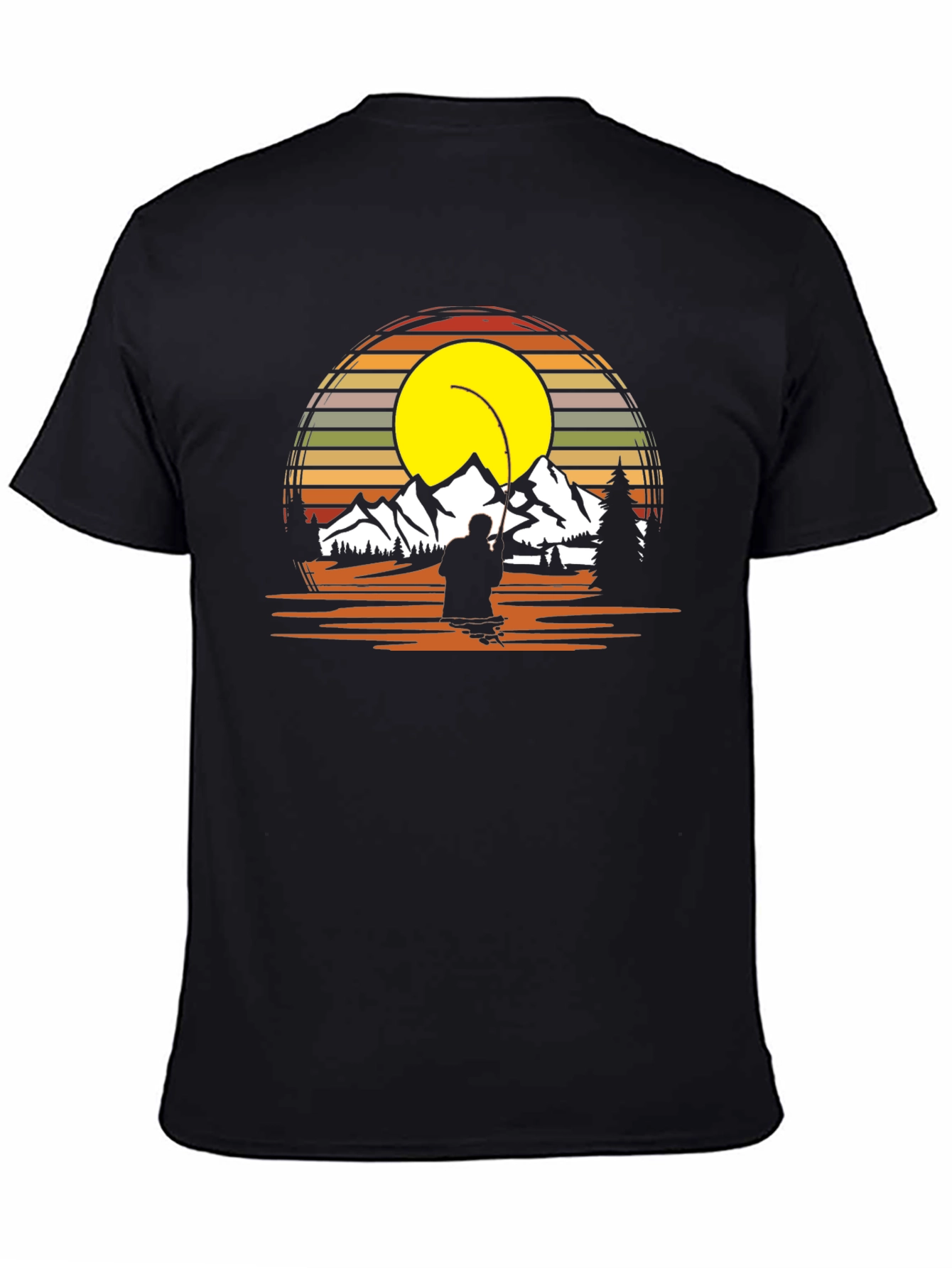 Fishing Retro Graphic T-Shirt