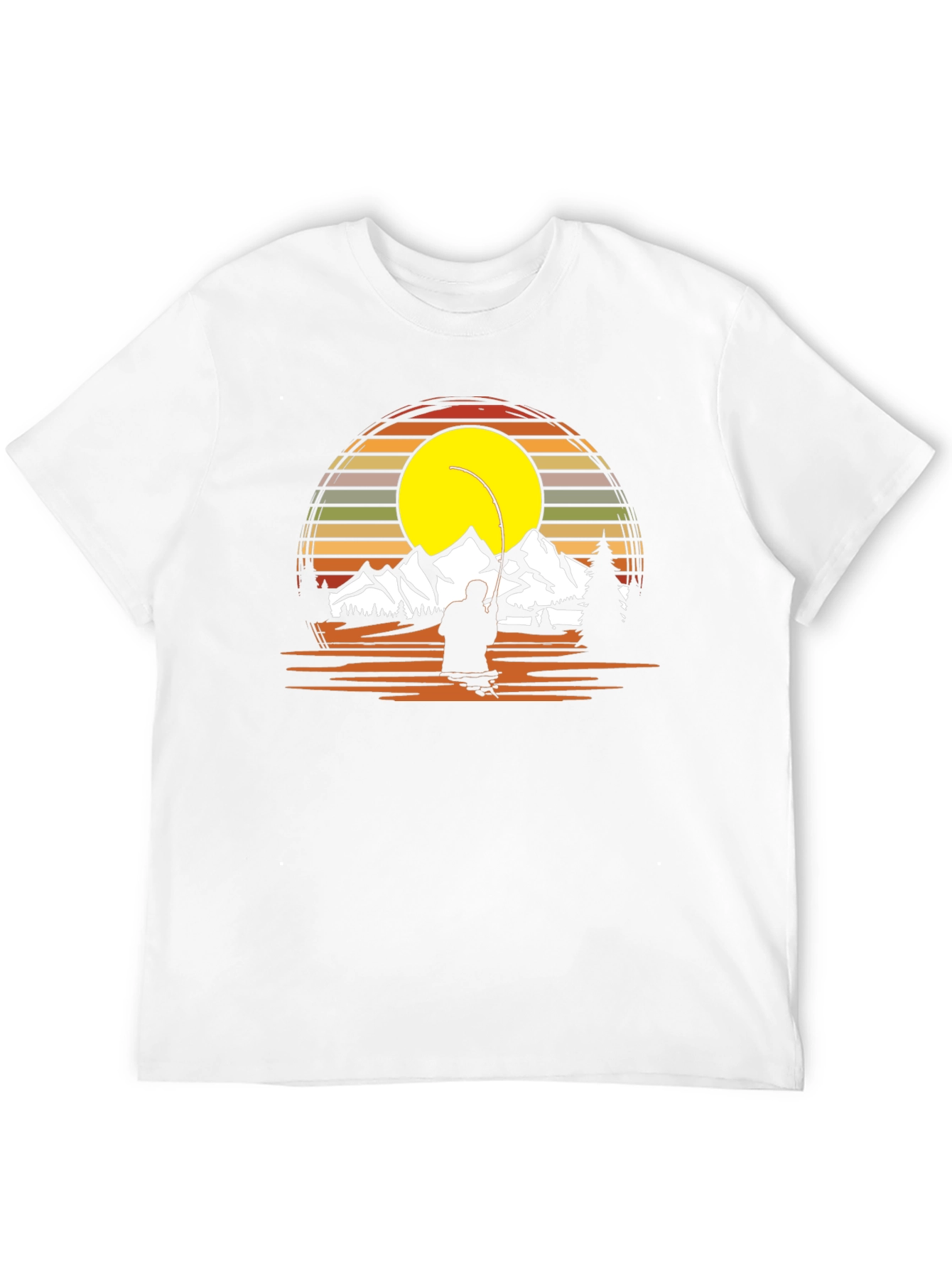 Fishing Retro Graphic T-Shirt