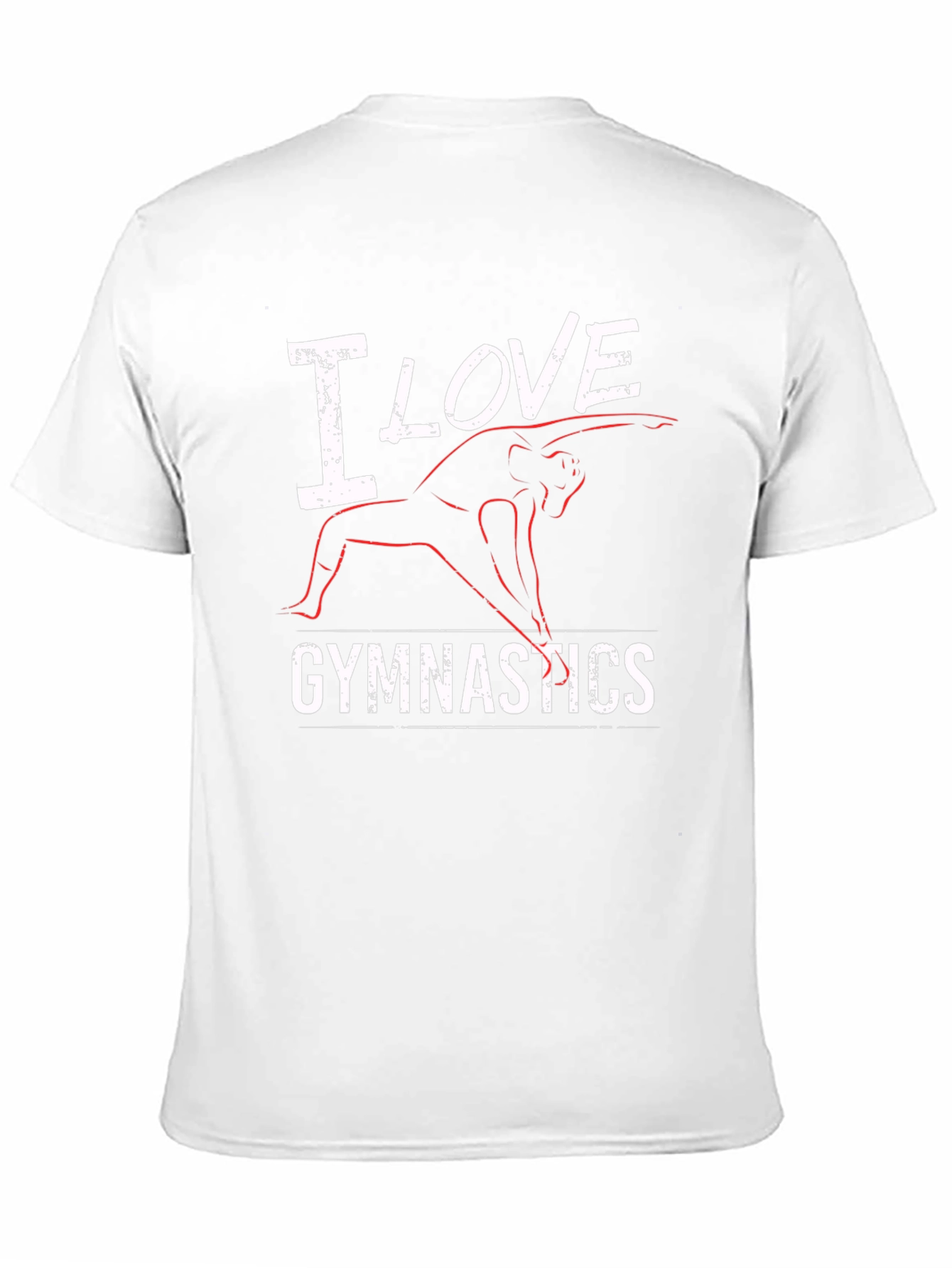 I Love Gymnastics Black T-Shirt