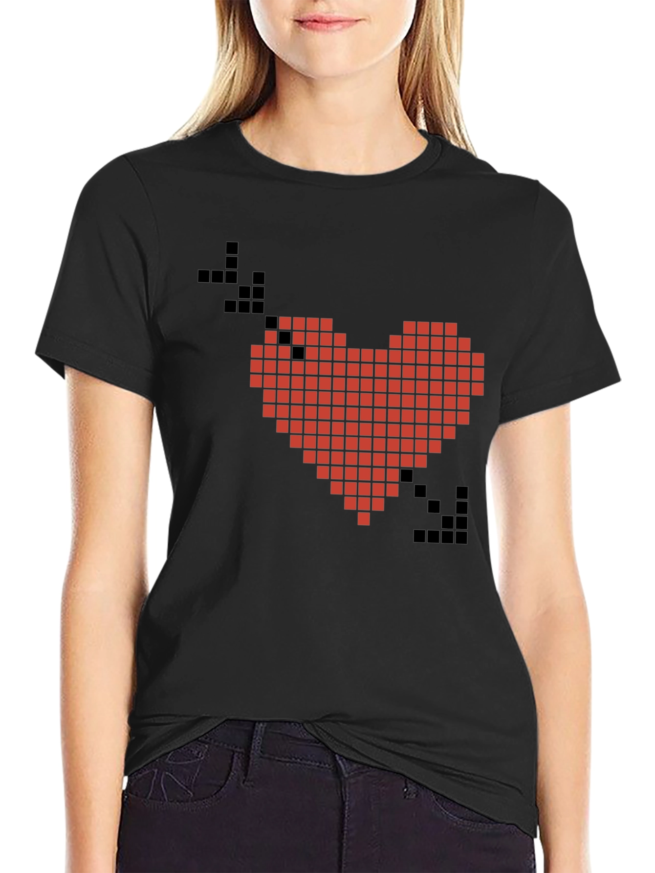 Pixel Heart T-Shirt - Retro Gaming Love Tee