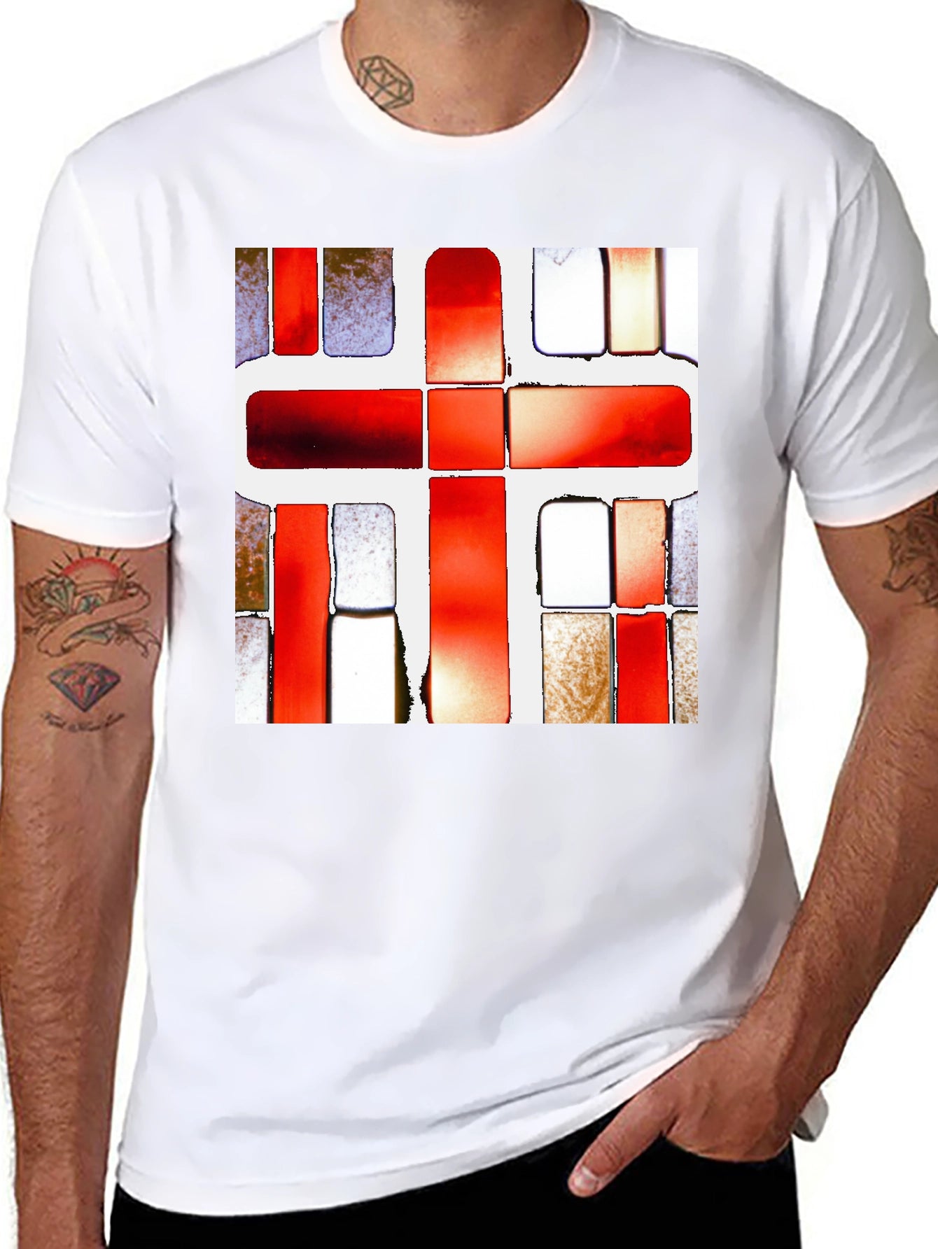 Abstract Geometric Graphic Print T-Shirt