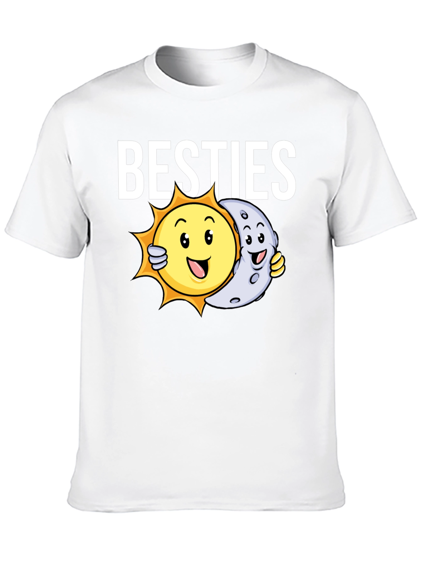 Besties T-Shirt - Sun and Moon Graphic Tee