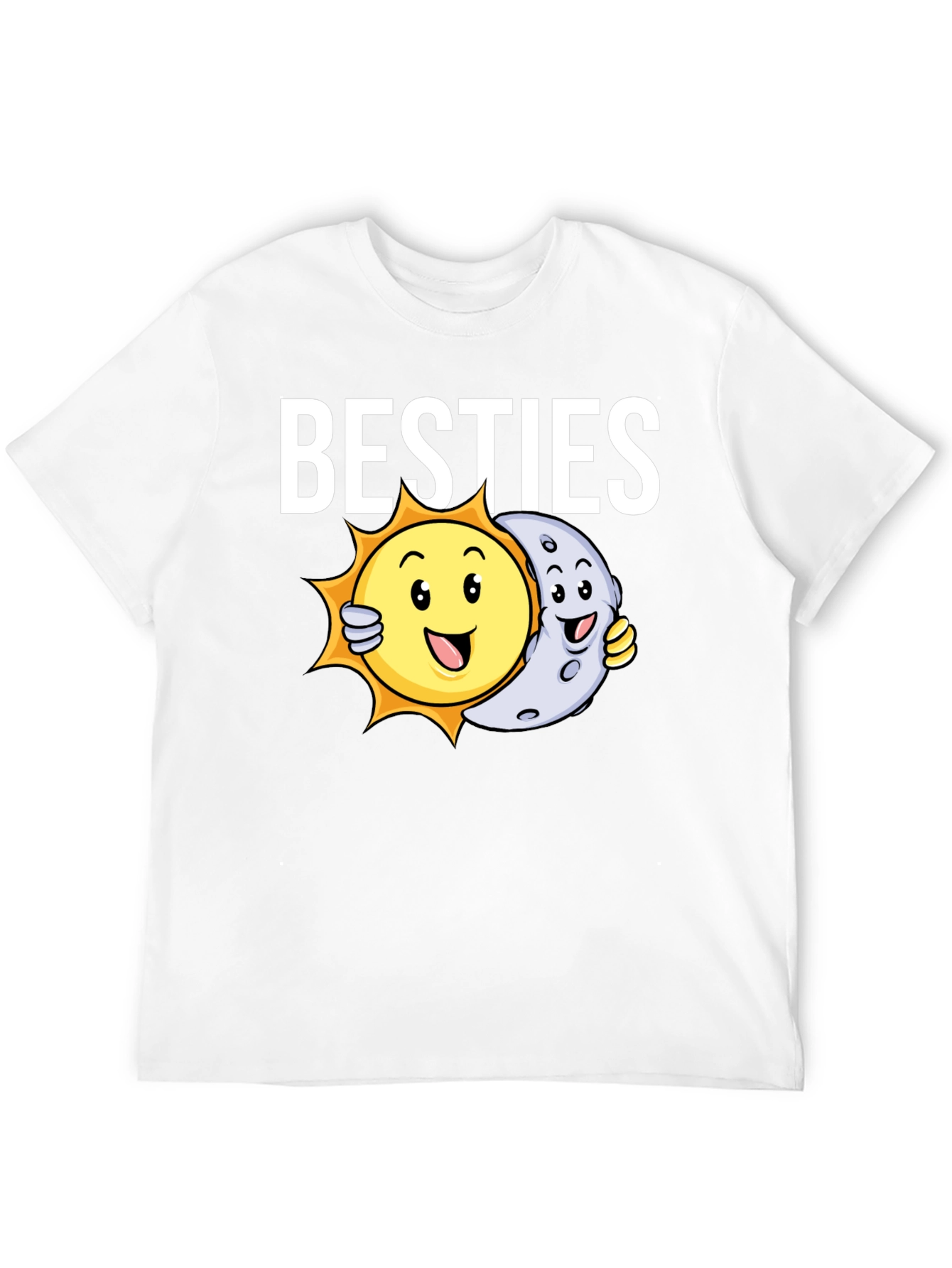 Besties T-Shirt - Sun and Moon Graphic Tee