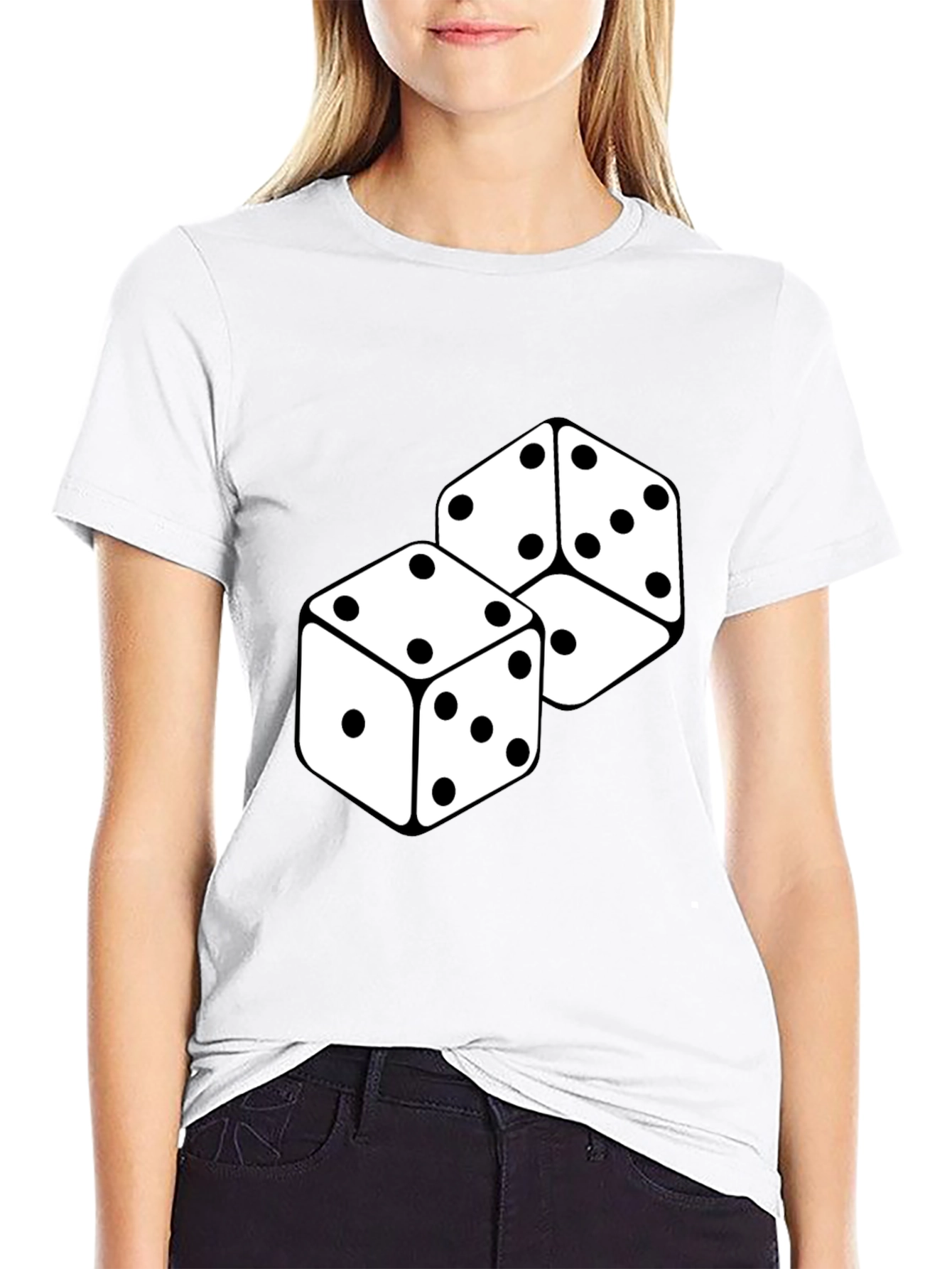 Dice Graphic Black T-Shirt