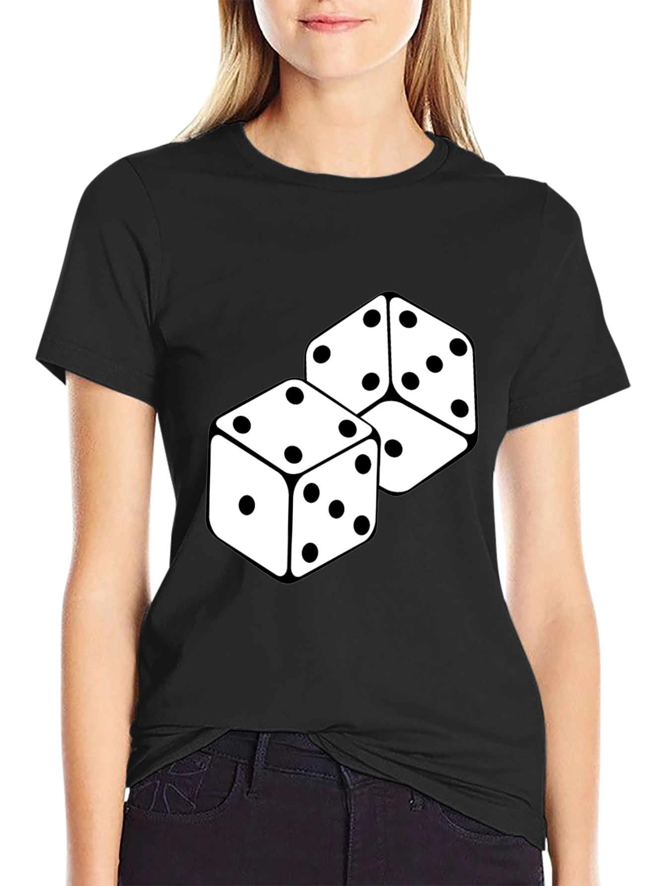 Dice Graphic Black T-Shirt