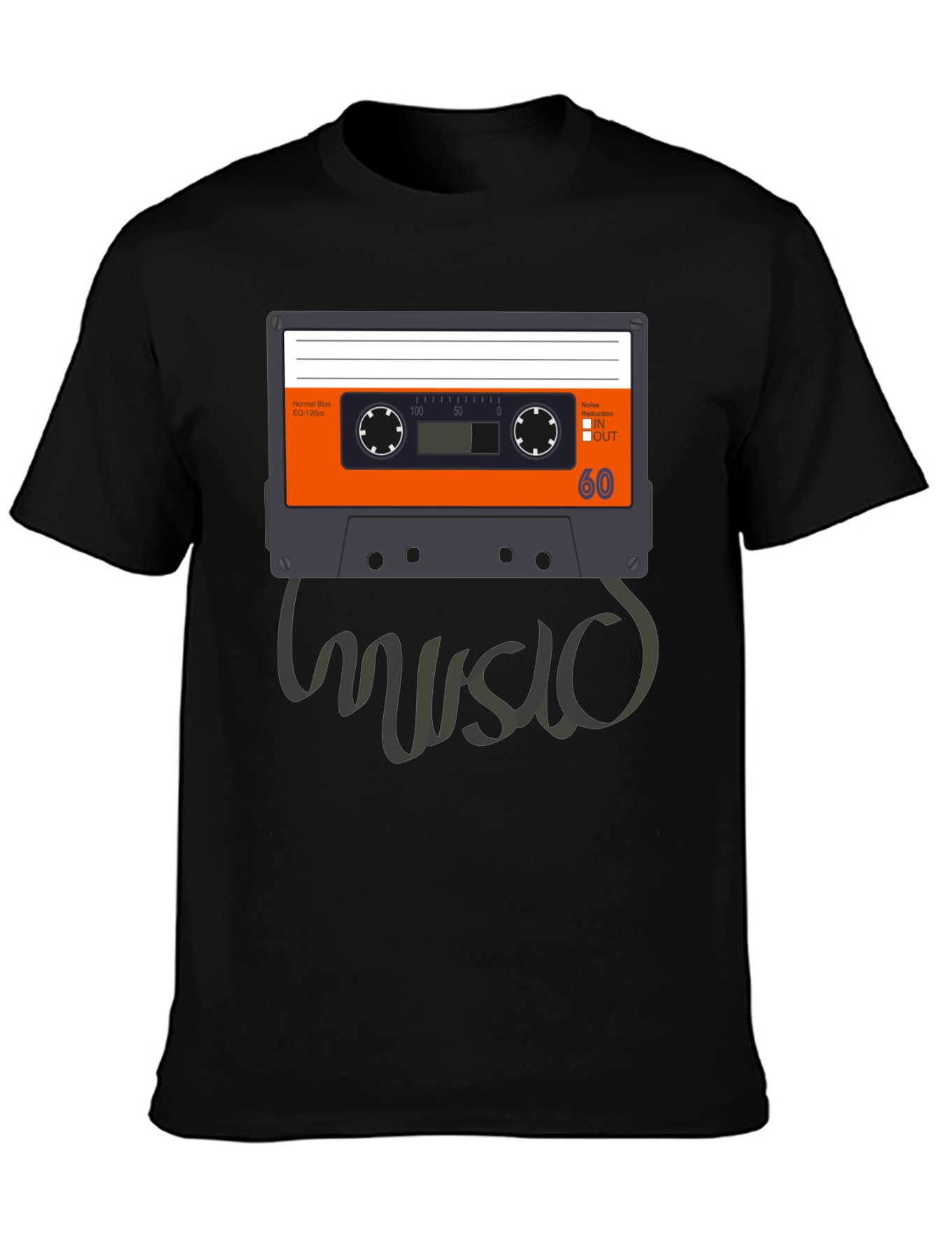 Retro Music Cassette Tape Graphic T-Shirt