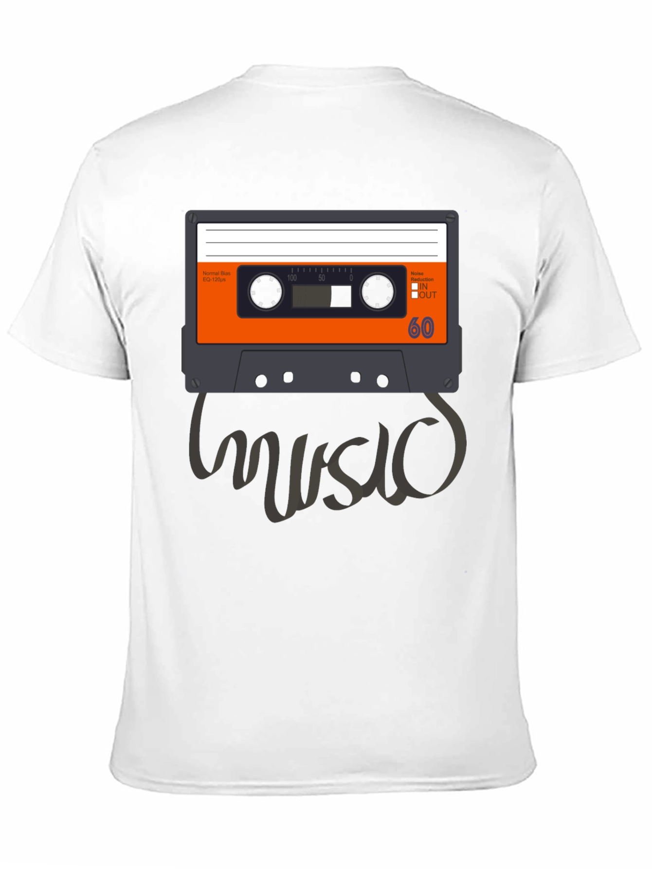 Retro Music Cassette Tape Graphic T-Shirt