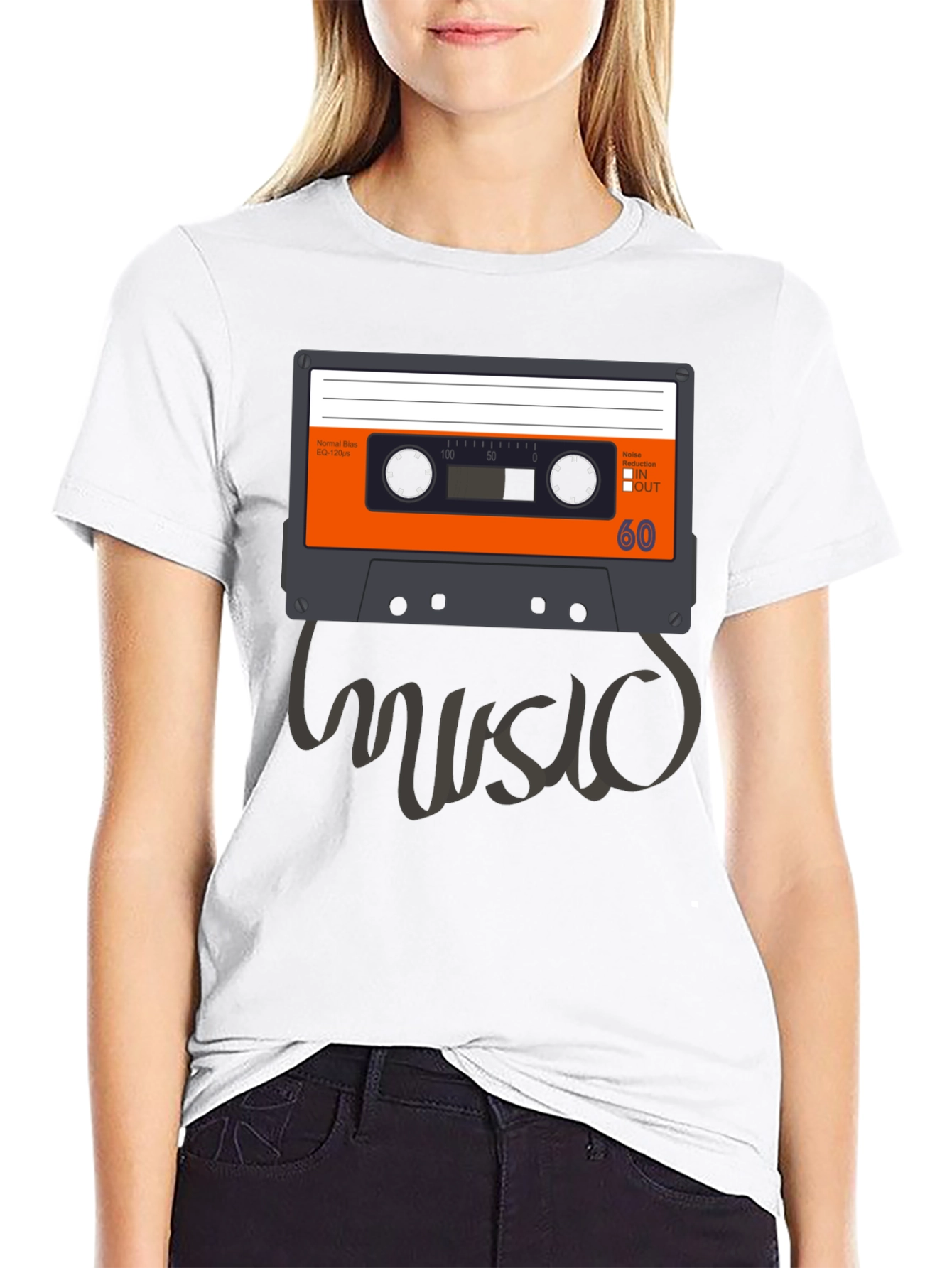Retro Music Cassette Tape Graphic T-Shirt